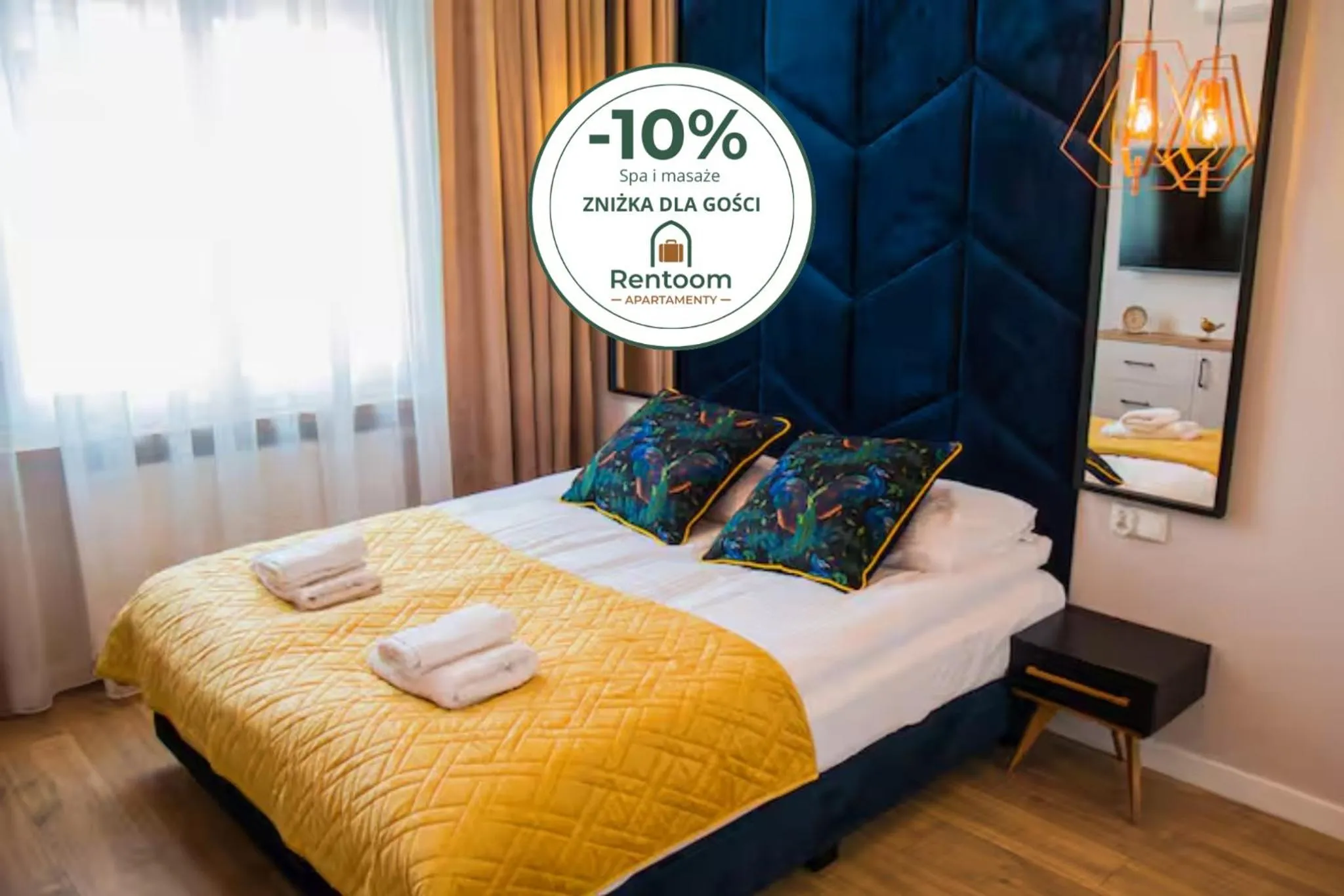 Bed in Miedziany by Rentoom