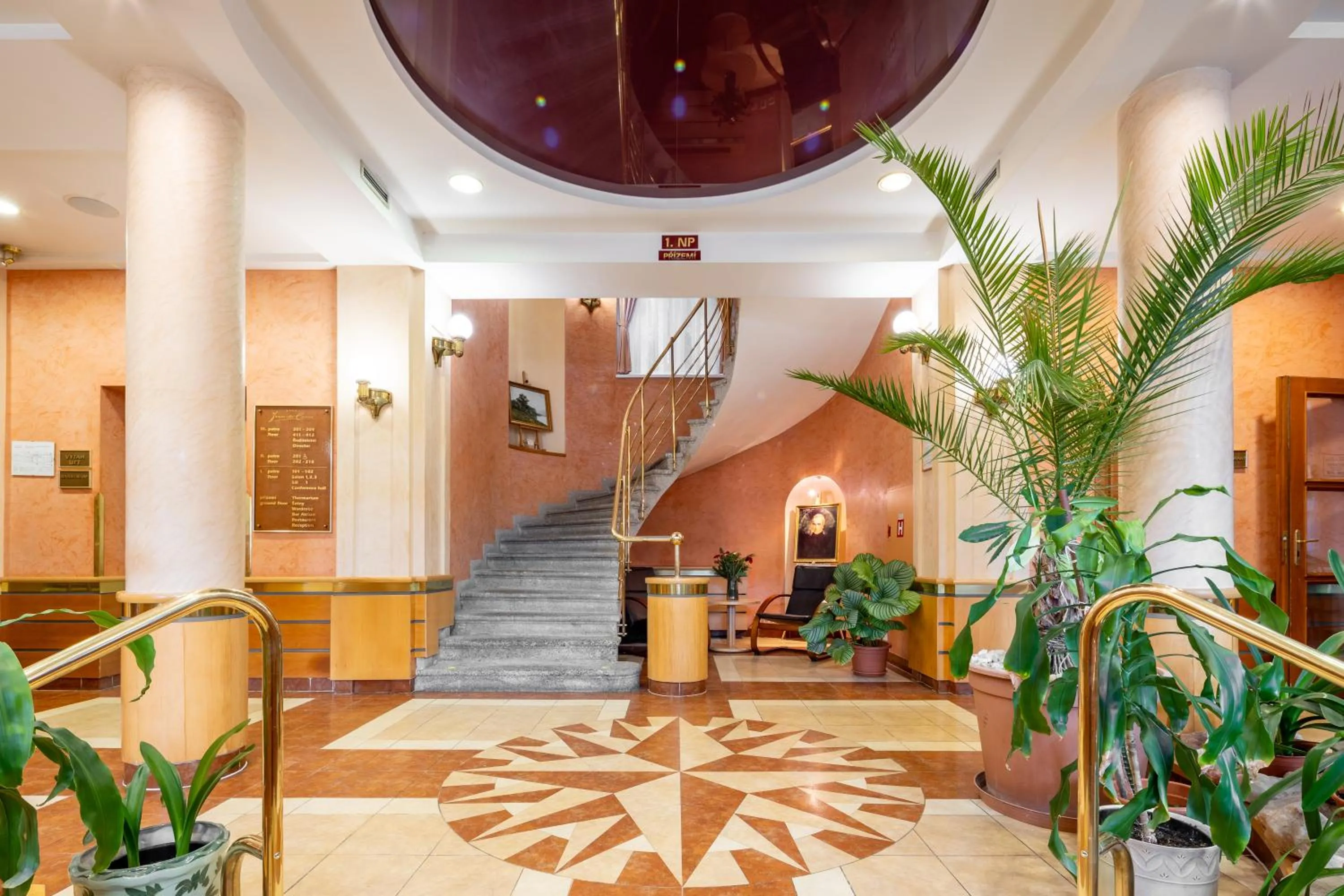 Lobby or reception in Wellness Hotel Jean De Carro