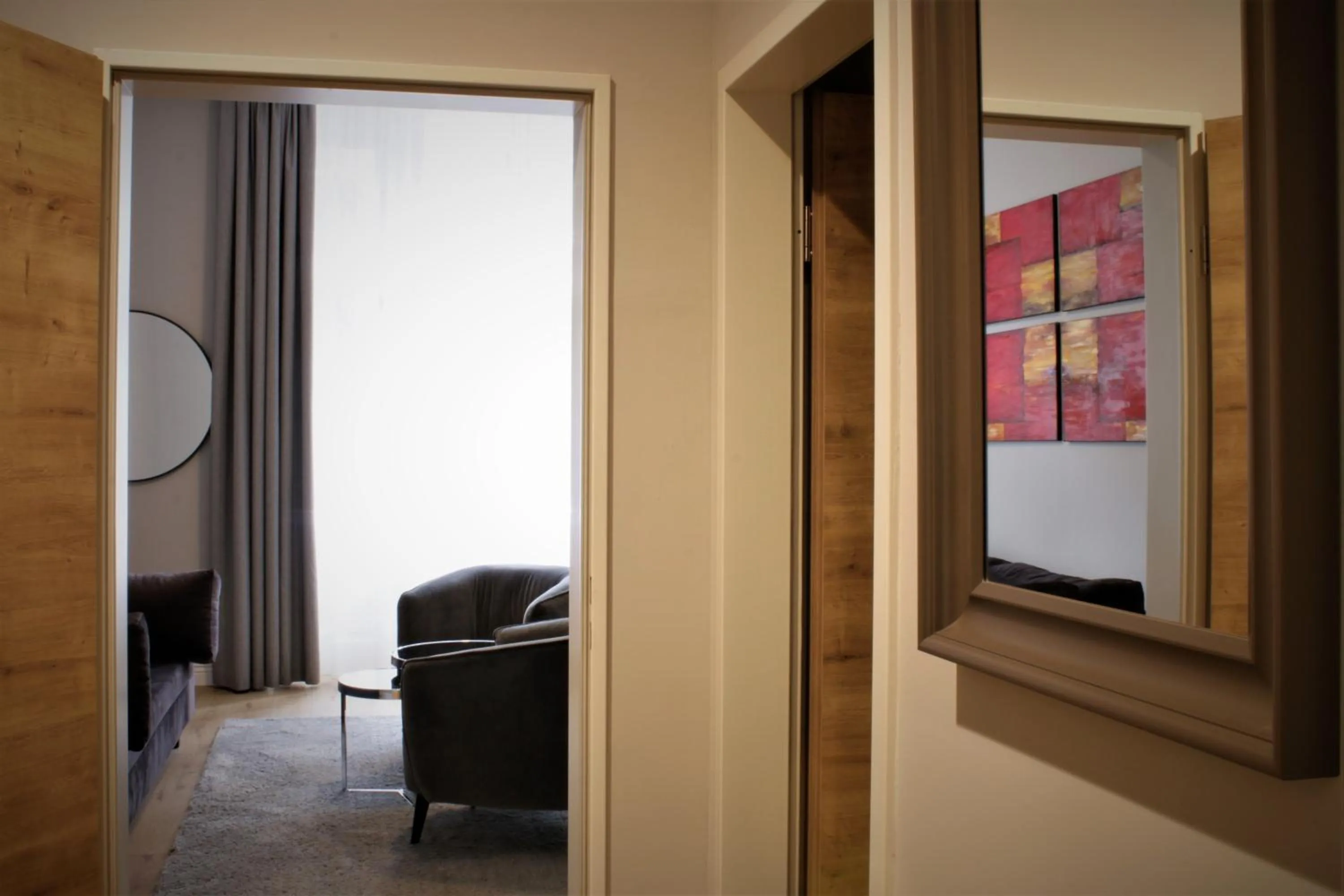 Seating area in D50 Hotel