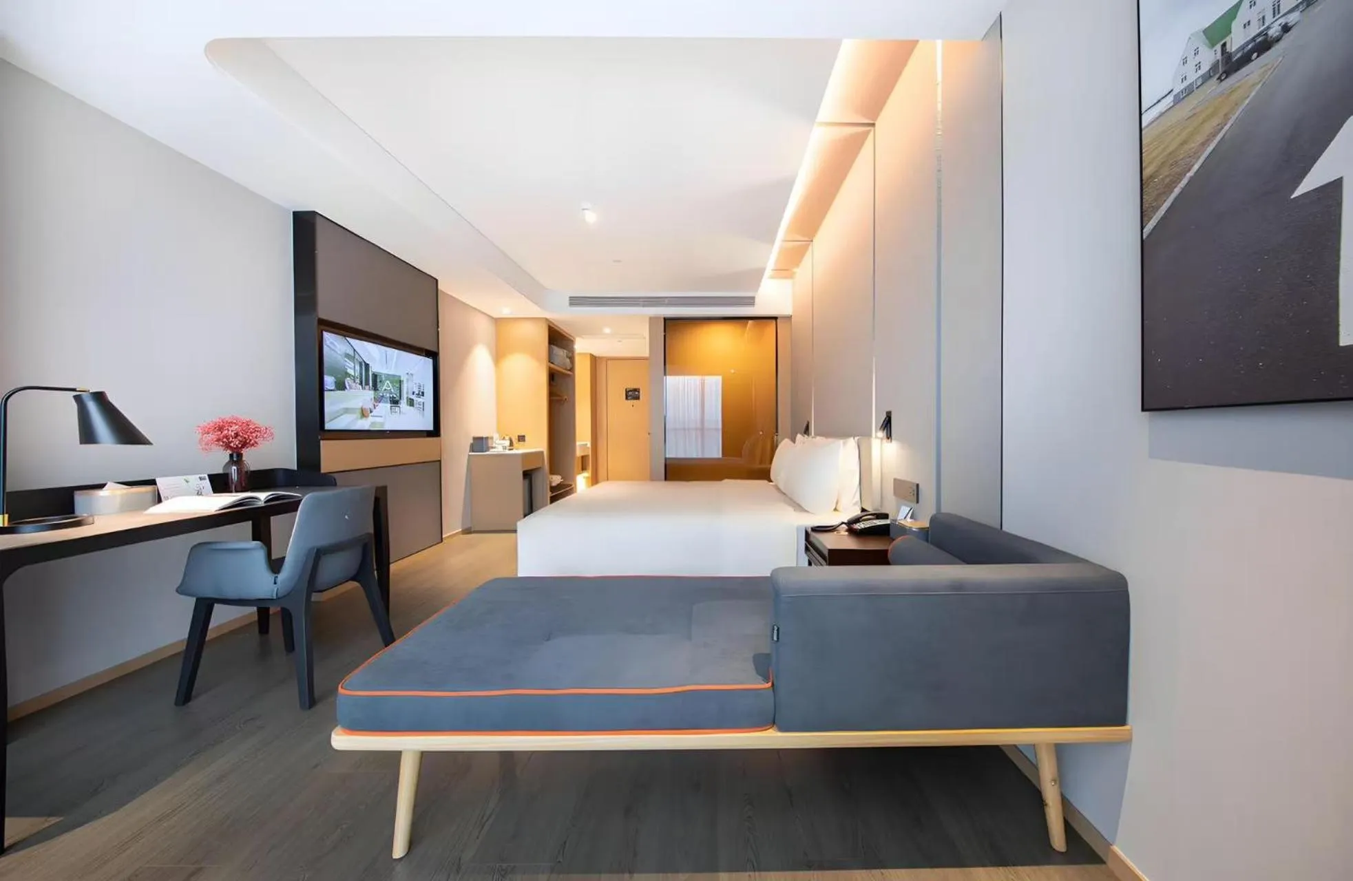 Property building, Bed in Atour Hotel Ningbo Fenghua Huizheng Street