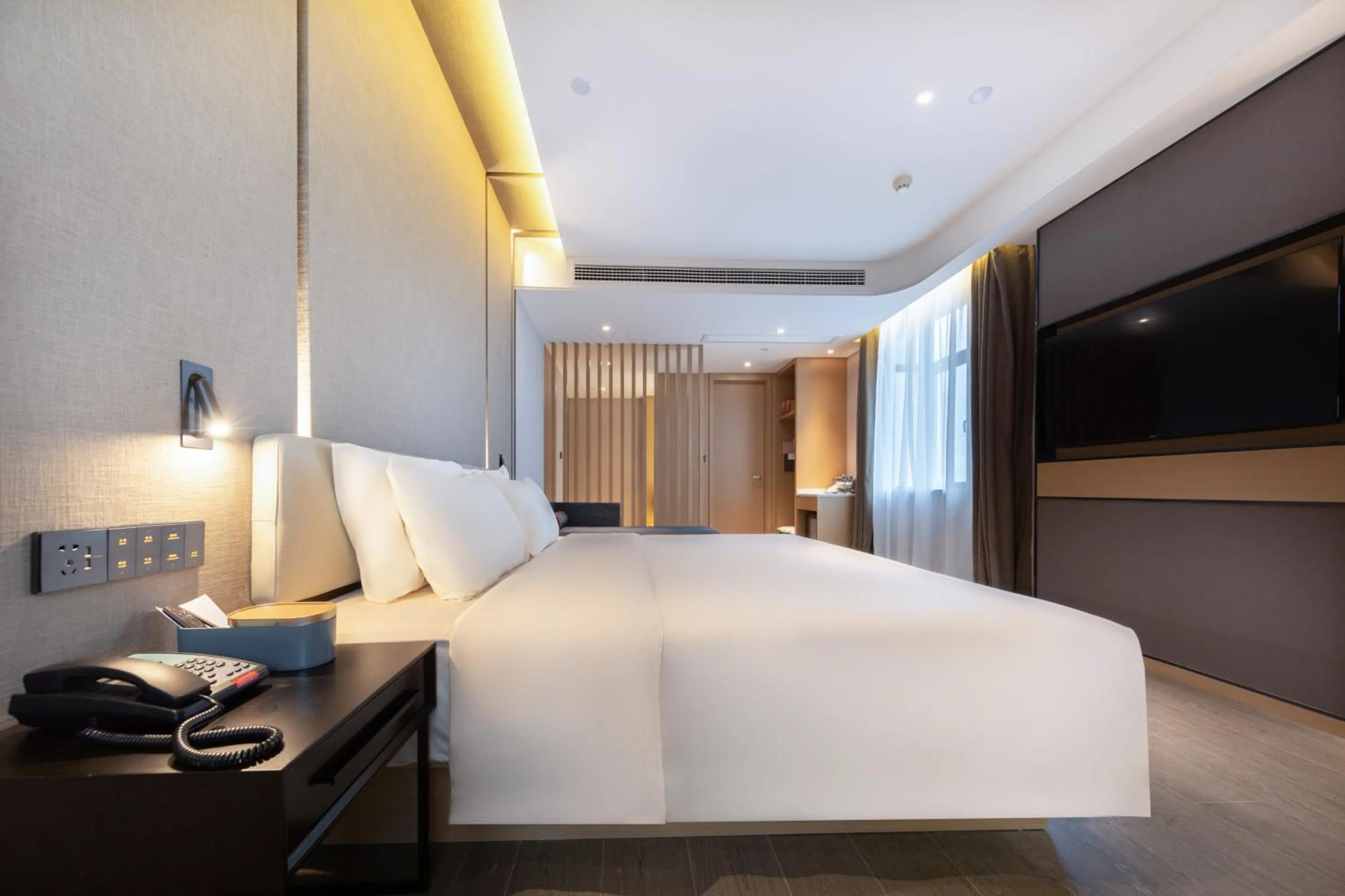 Bed in Atour Hotel Nanchang Aixi Lake