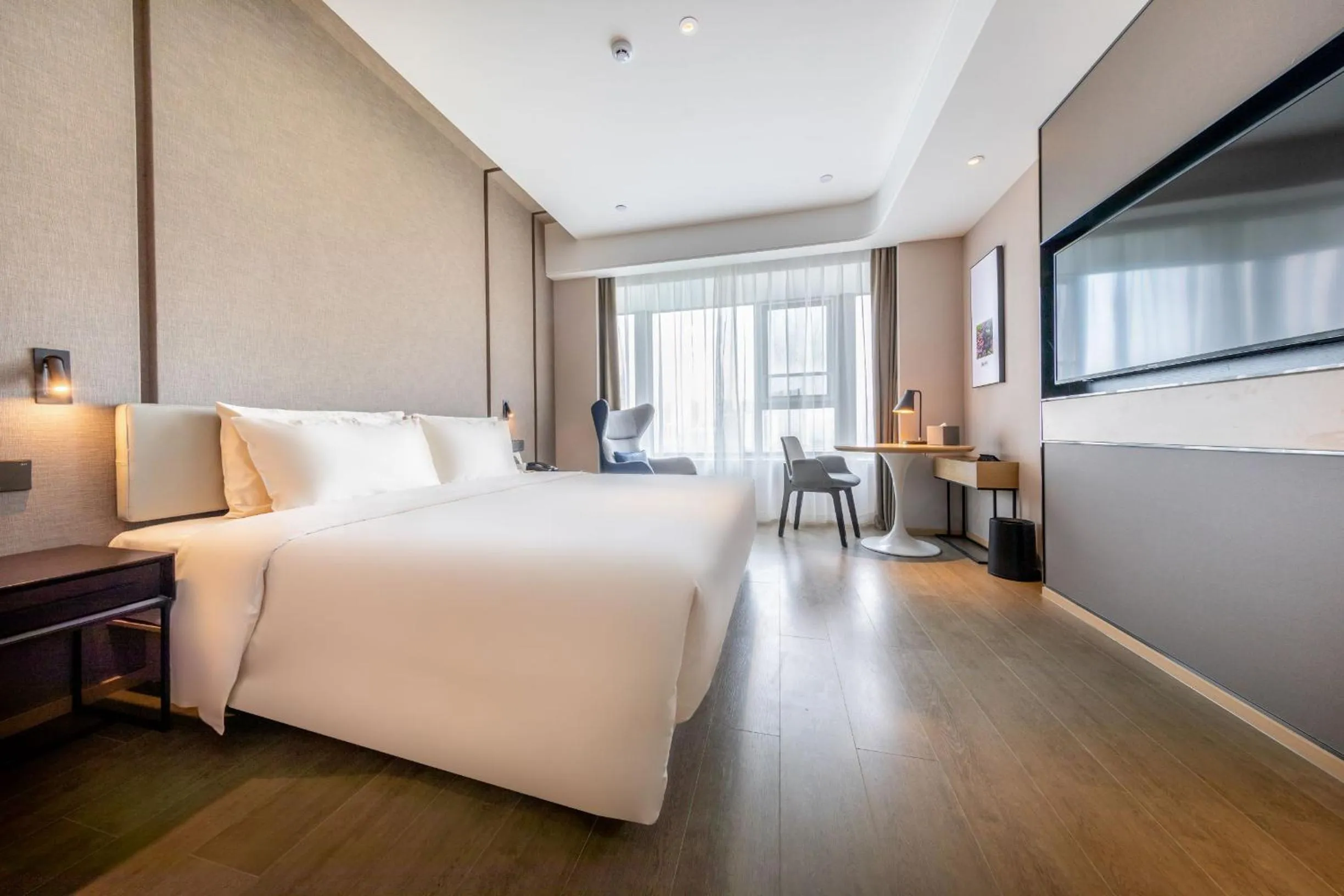 Bed in Atour Hotel Linyi Beijing Road