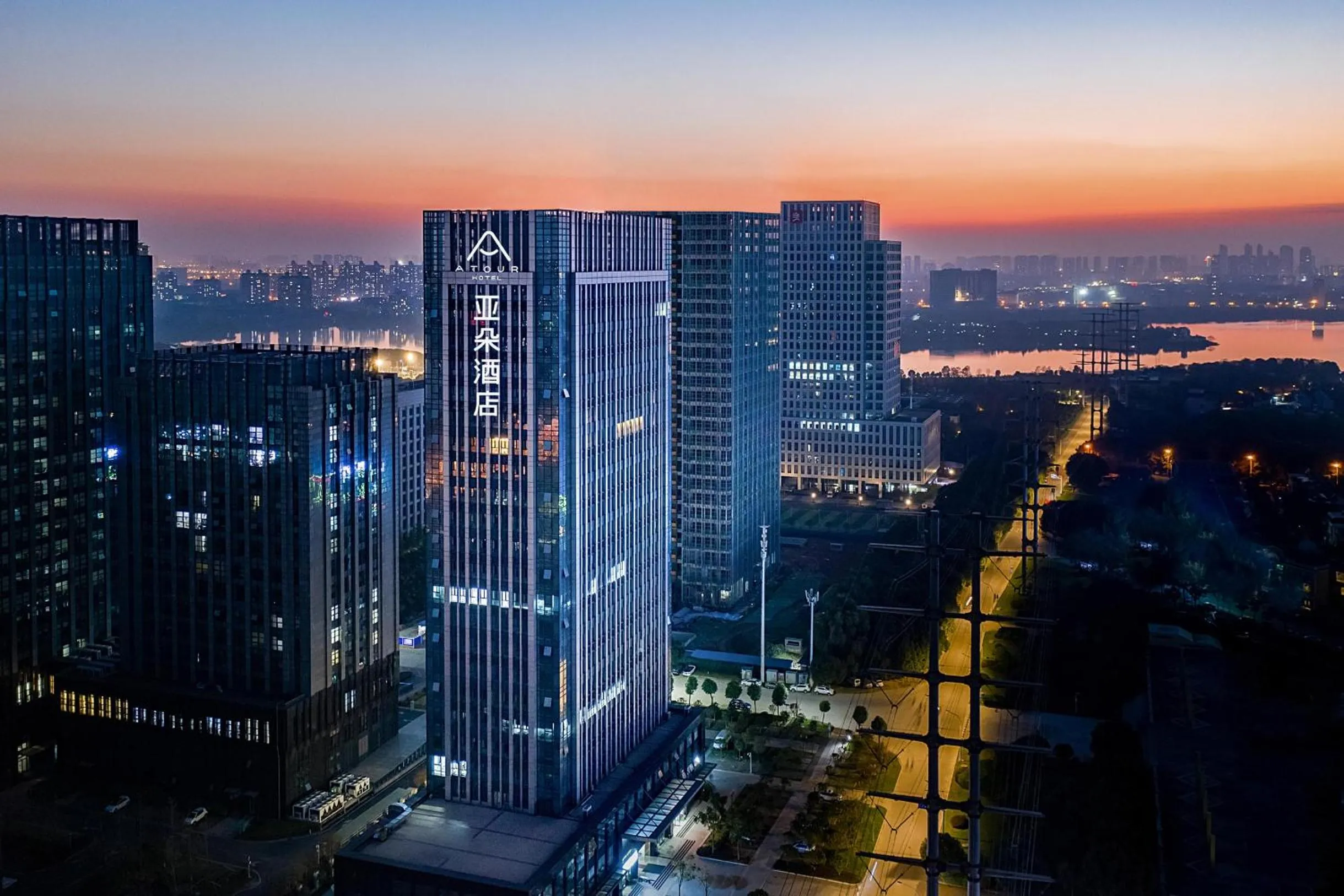 Property building in Atour Hotel Wuhan Jinyin Lake