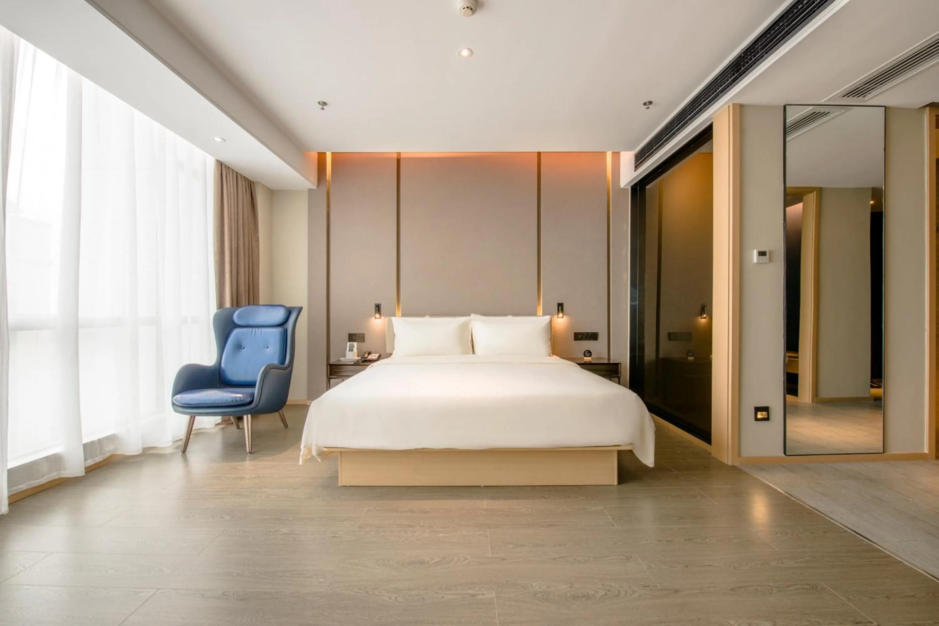 Bed in Atour Hotel Guangzhou Huadu Financial Center