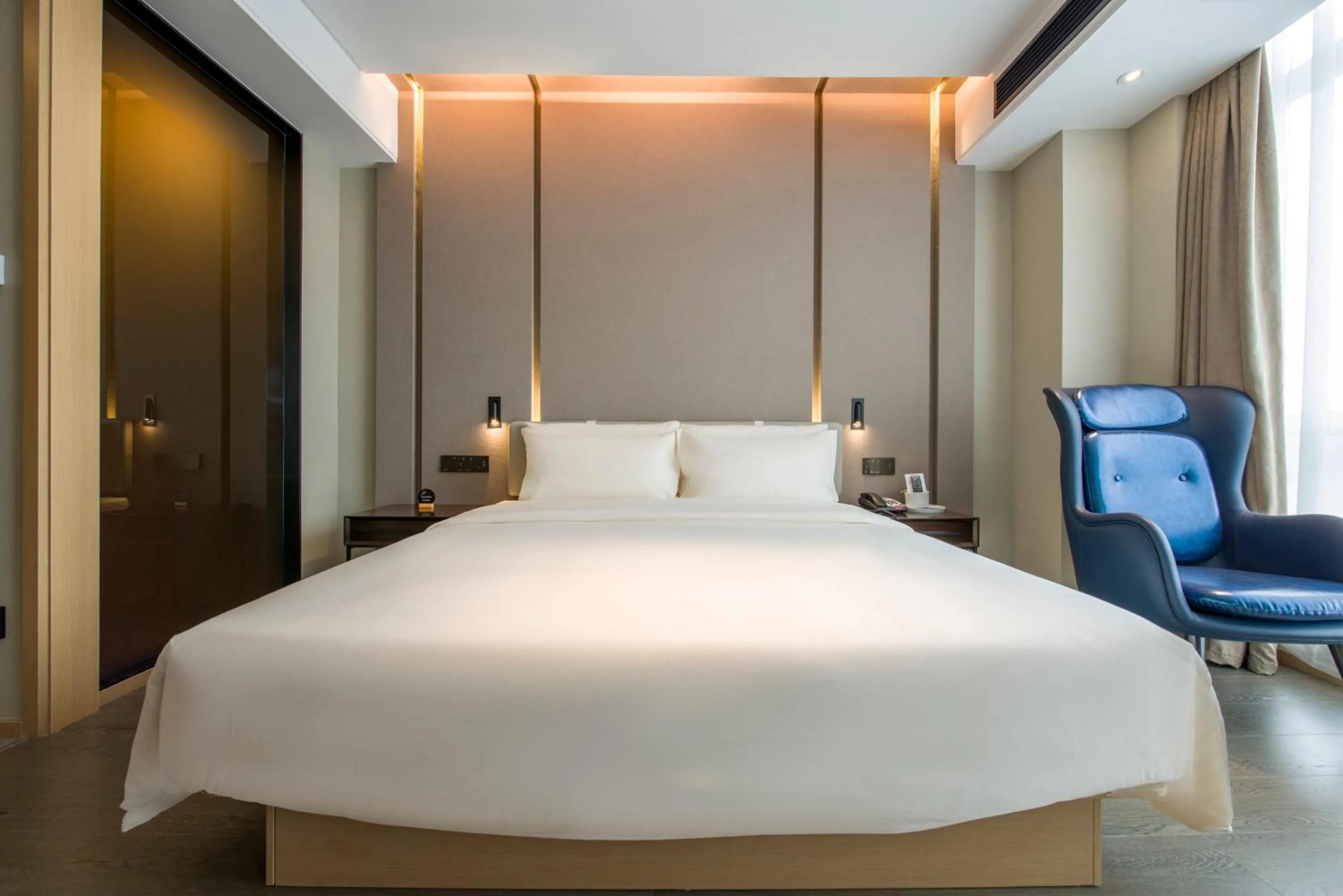 Bed in Atour Hotel Guangzhou Huadu Financial Center