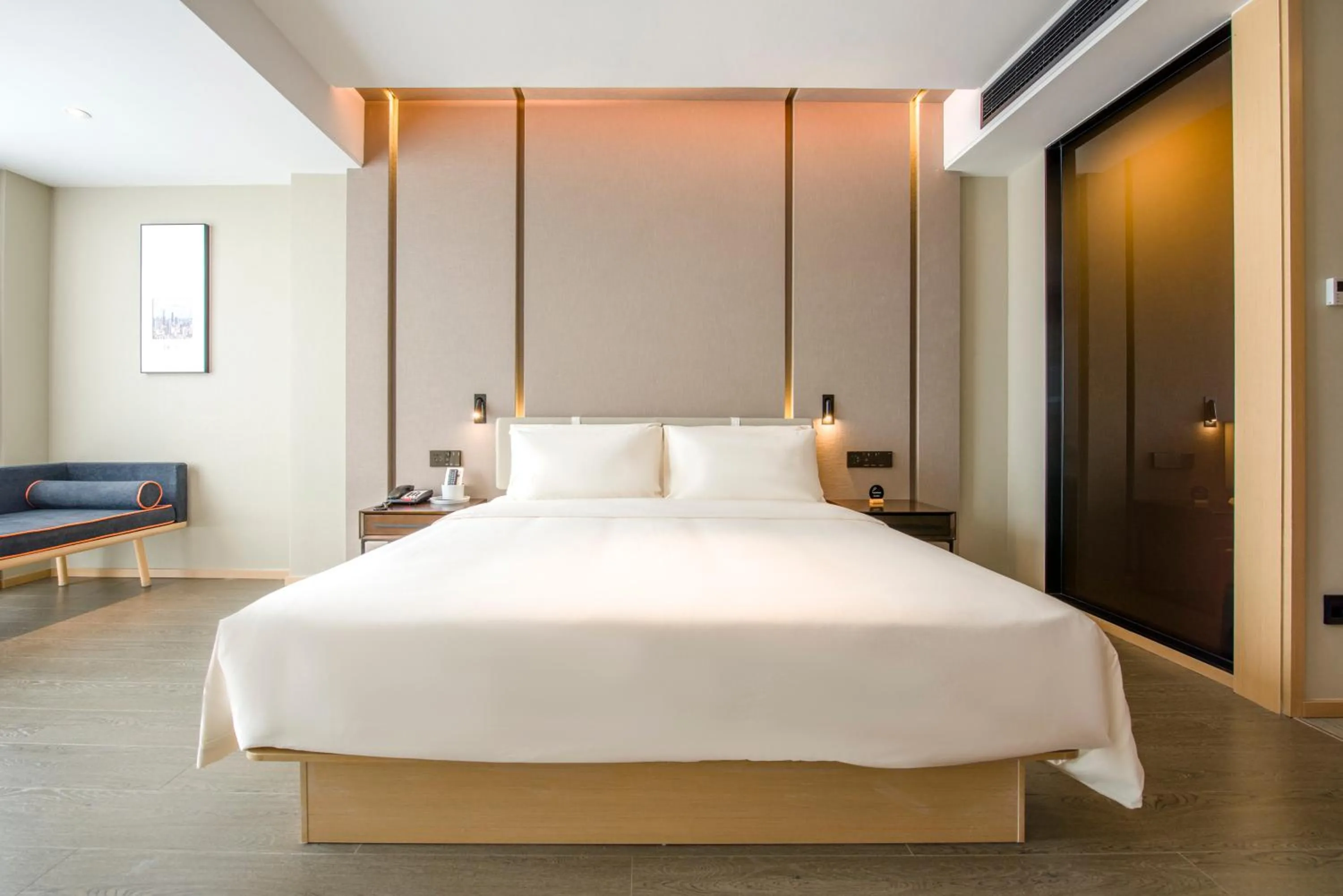 Bed in Atour Hotel Guangzhou Huadu Financial Center