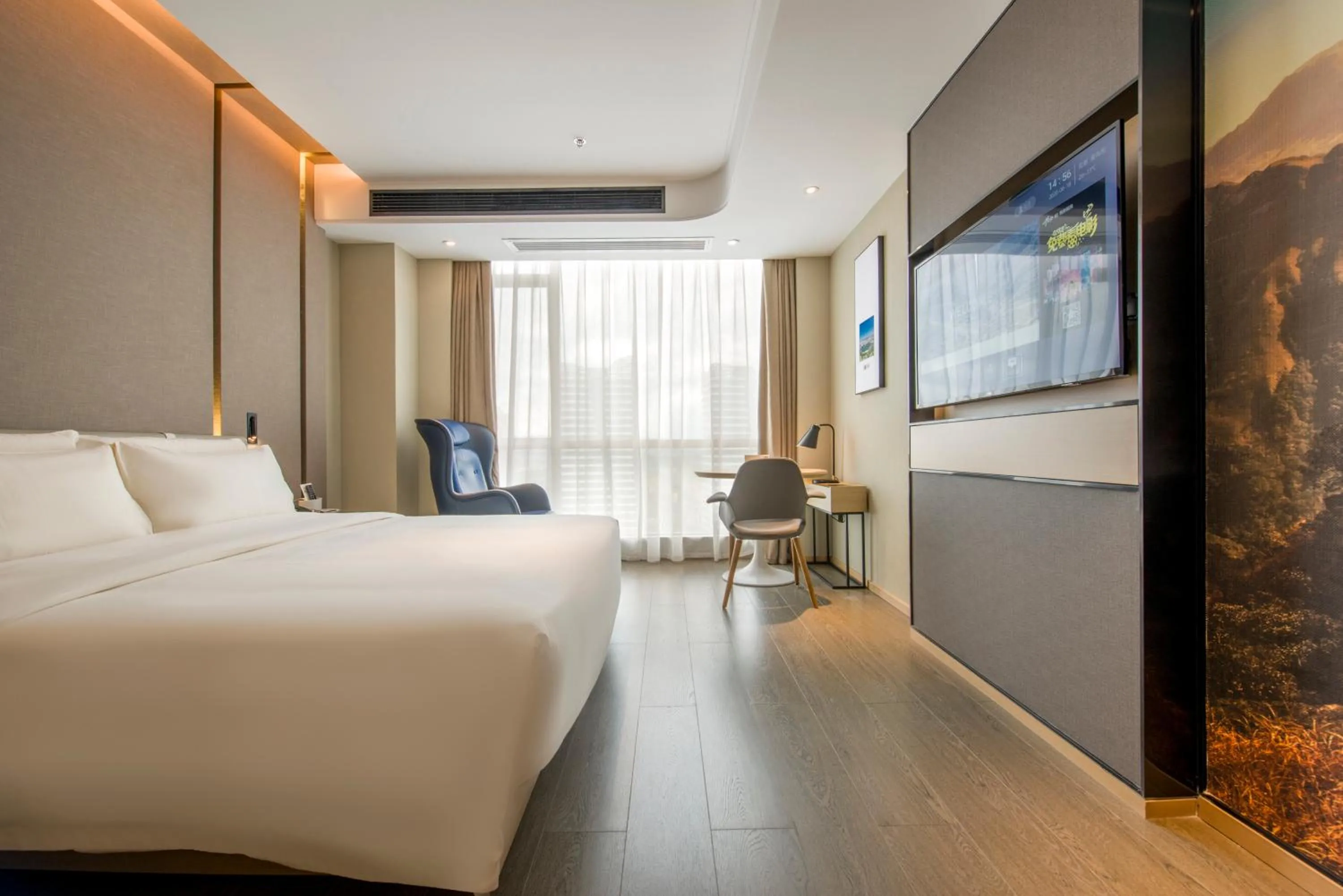 Bed in Atour Hotel Guangzhou Huadu Financial Center