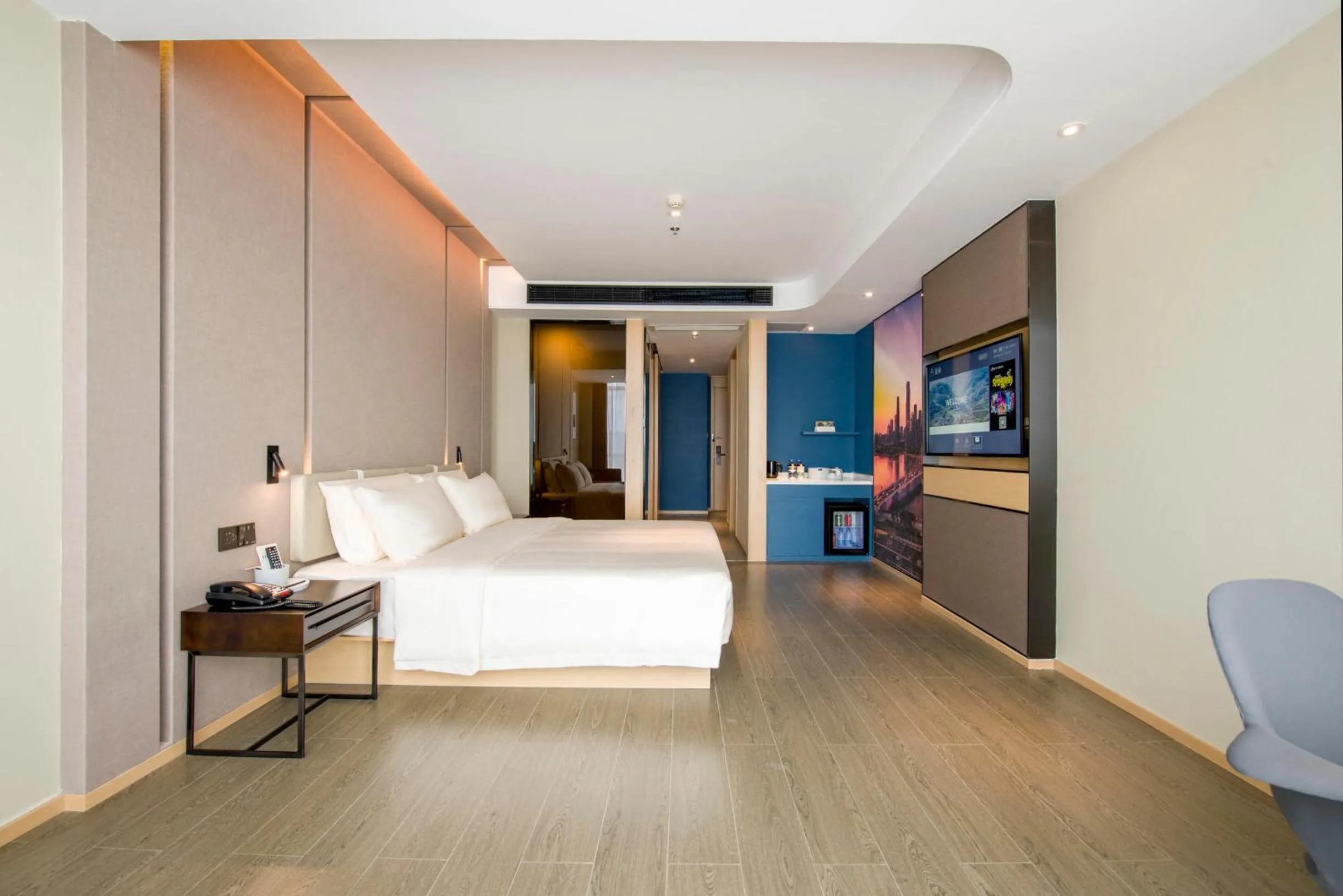 Bedroom, Bed in Atour Hotel Guangzhou Huadu Financial Center