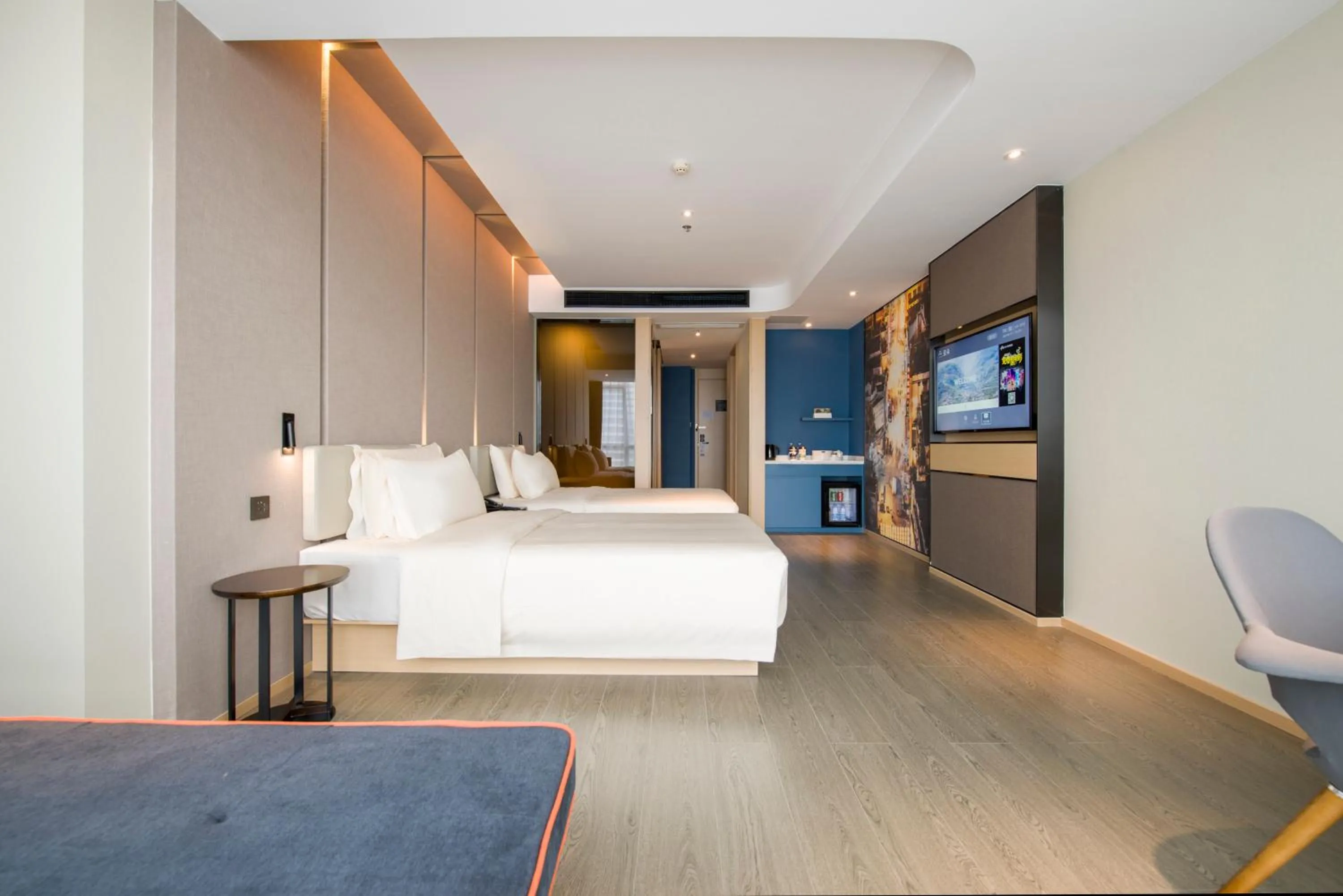 Bedroom, Bed in Atour Hotel Guangzhou Huadu Financial Center