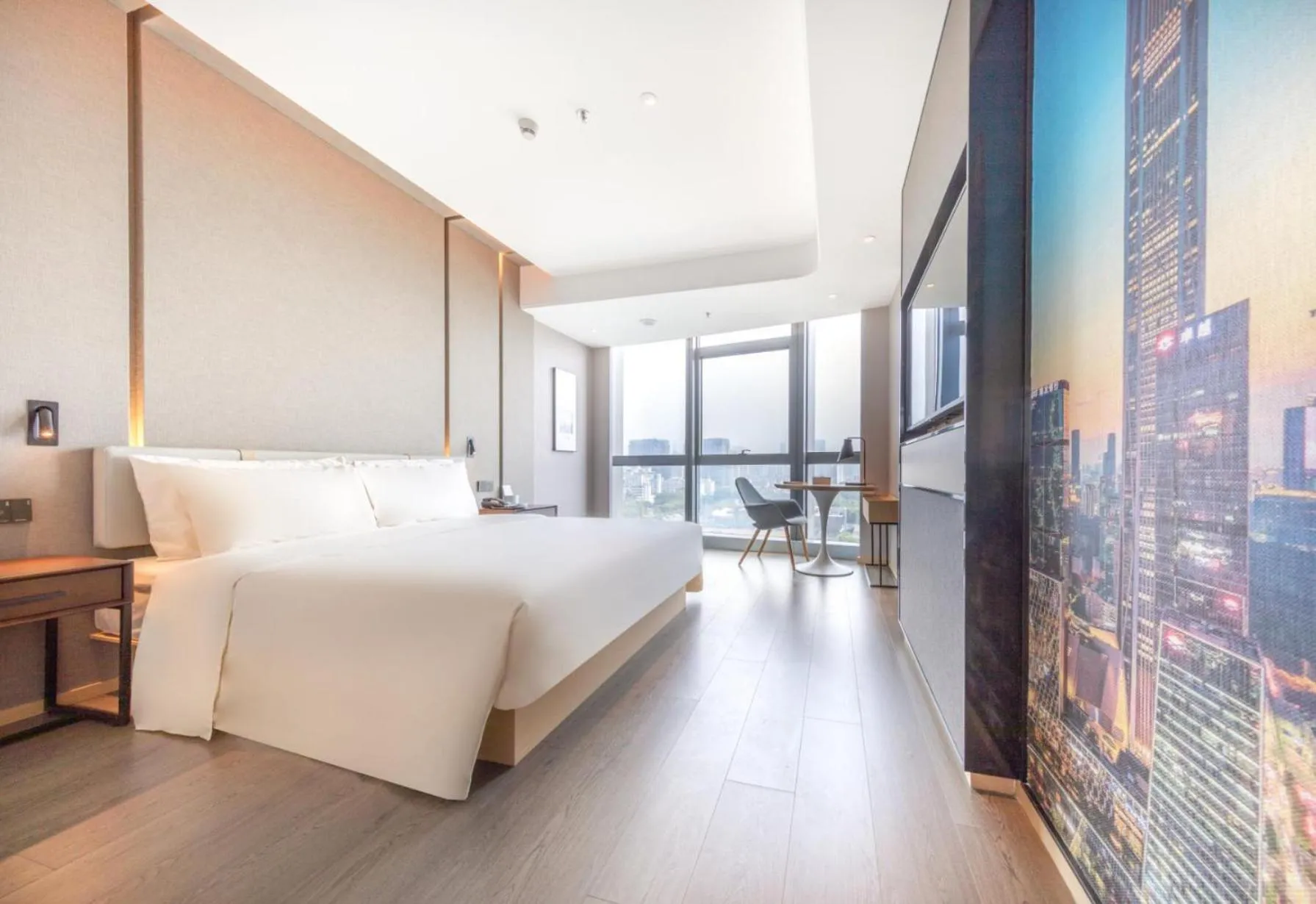 Bed in Atour S Shenzhen Nanshan