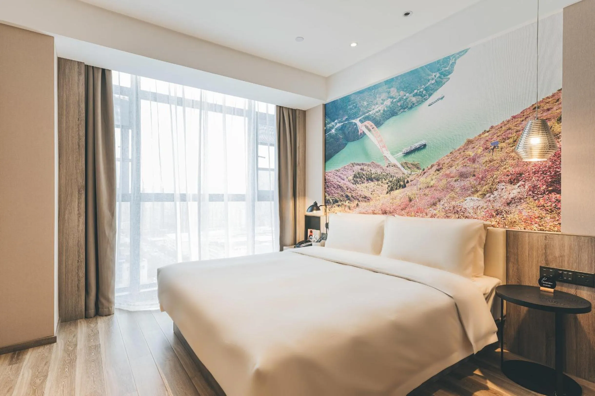Bed in Atour Hotel Chongqiang Jiangbei Airport