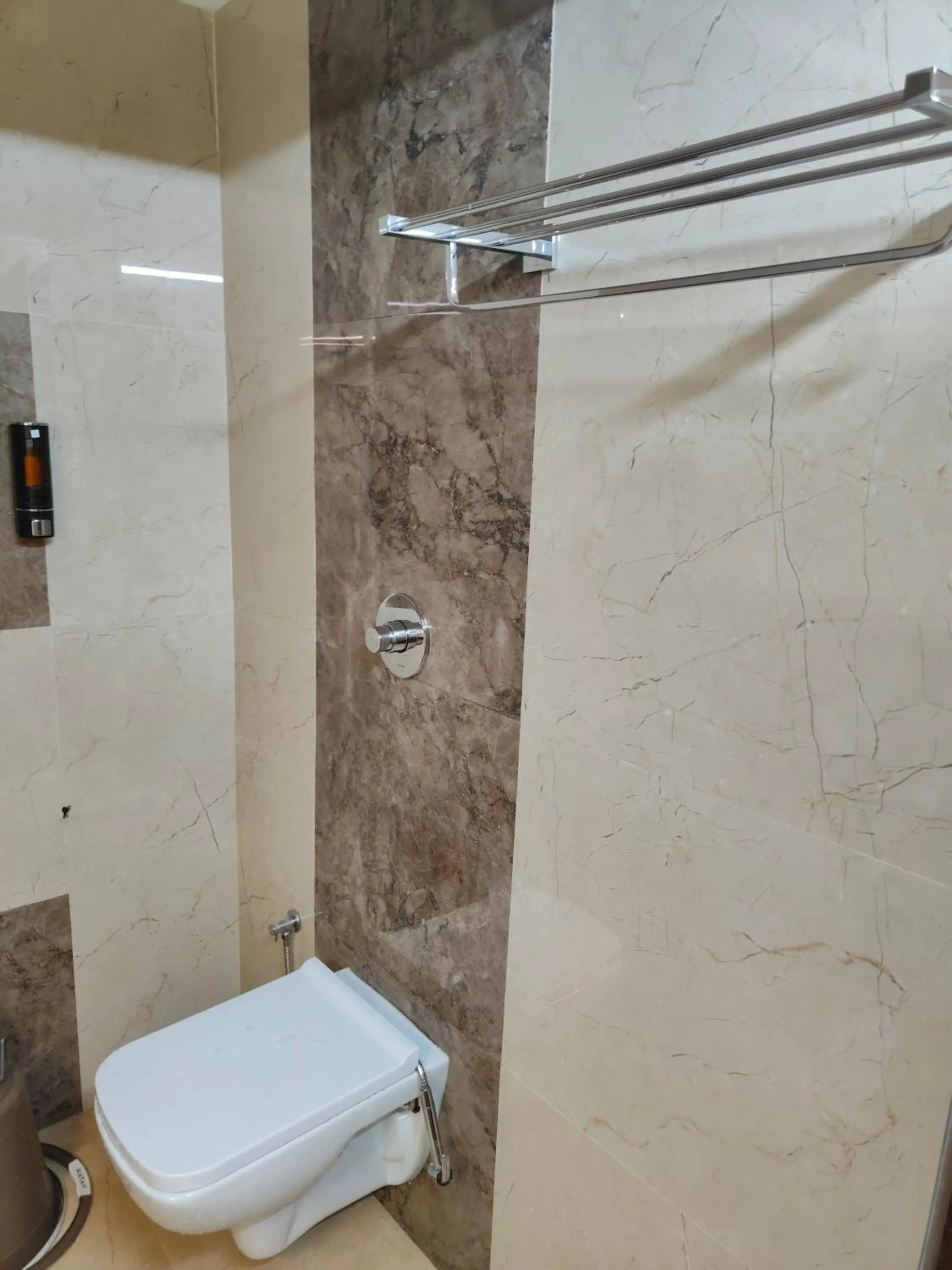 Shower in Hotel Geetha International