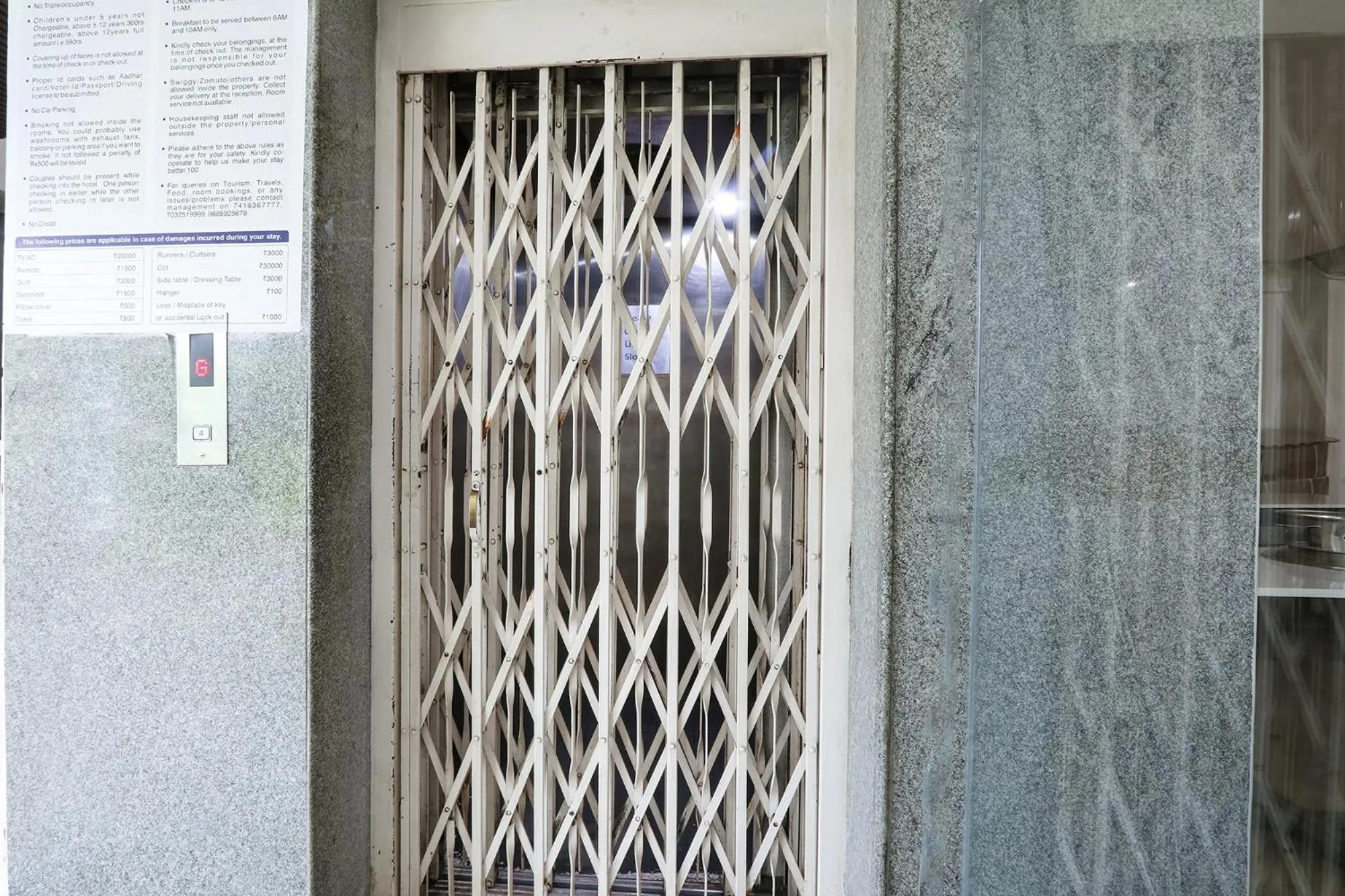 elevator in FabHotel Blue Dawn - Gachibowli - Nr ISB