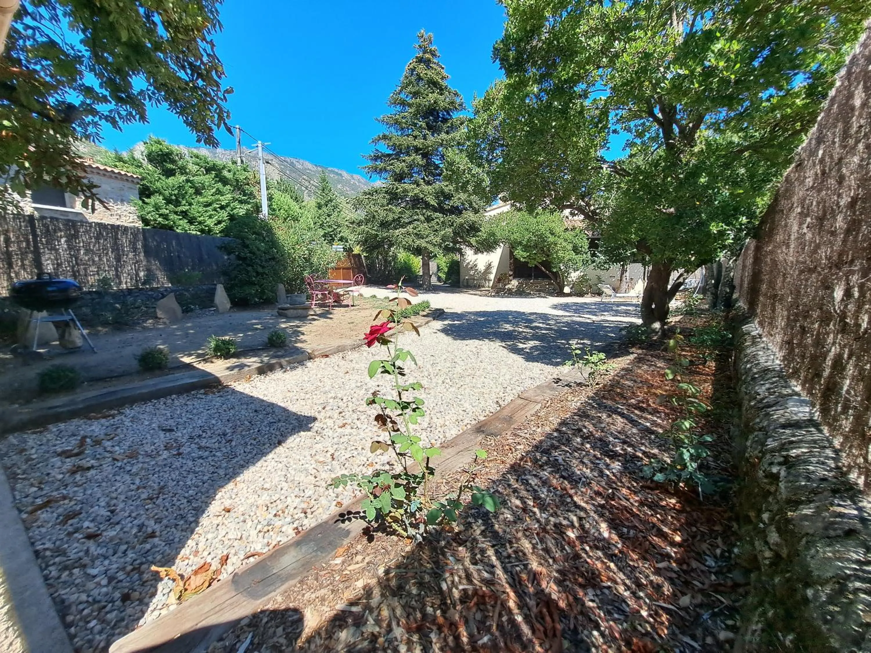 Garden view in L'Interlude