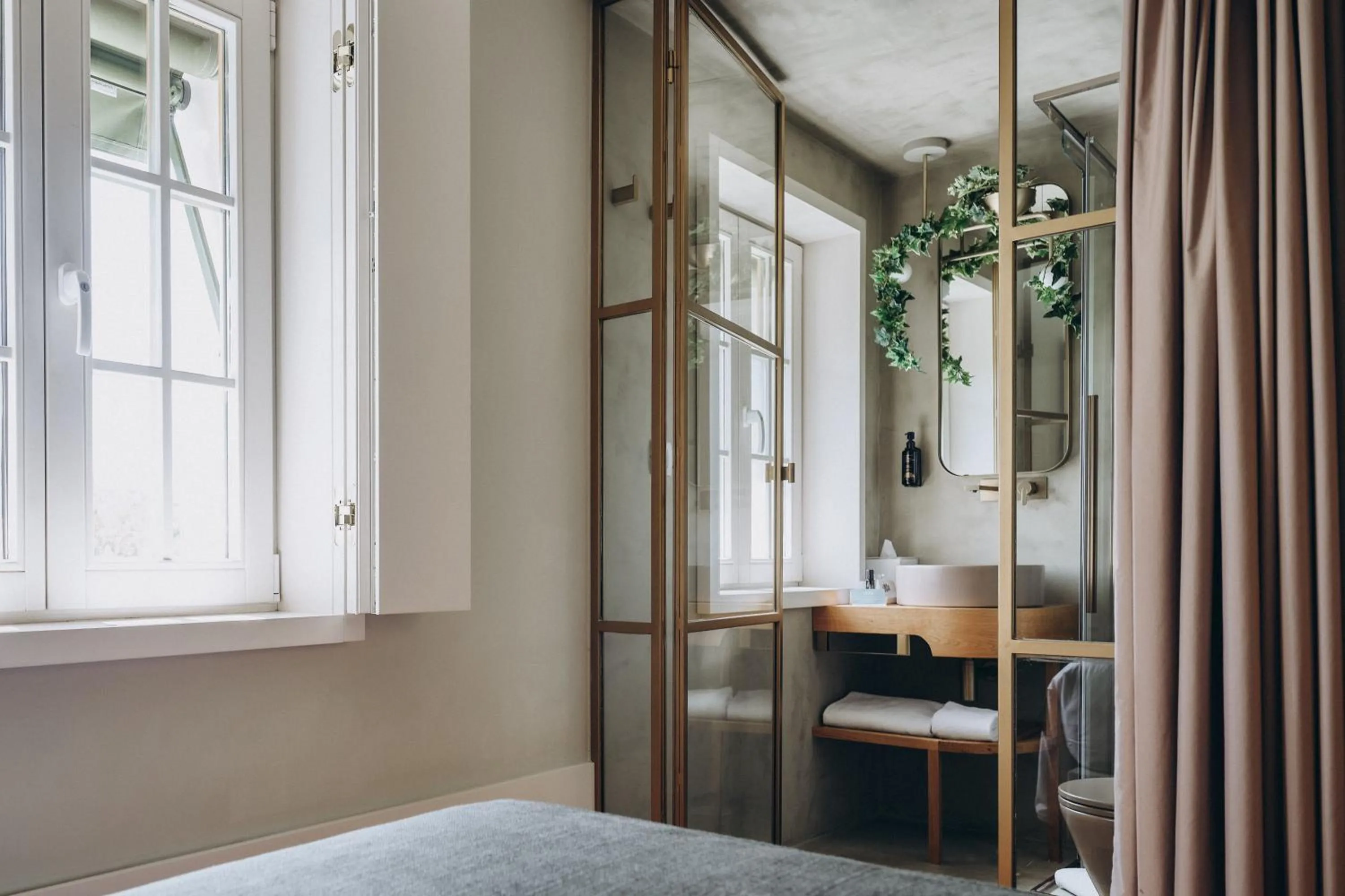 Bathroom, Bed in Casa das Lérias