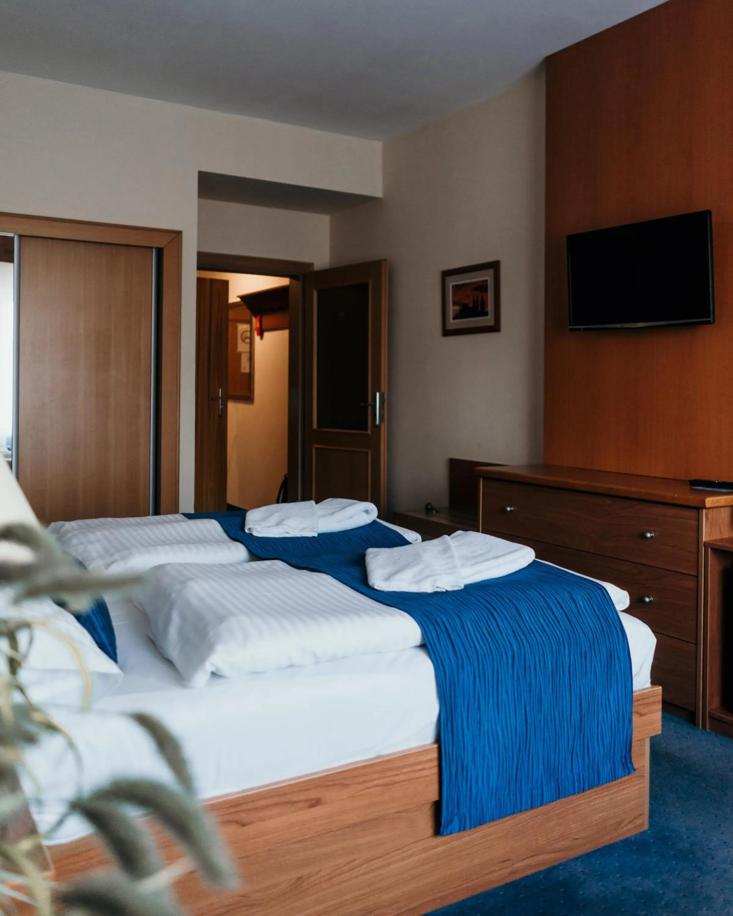 Bed in Hotel Theresia