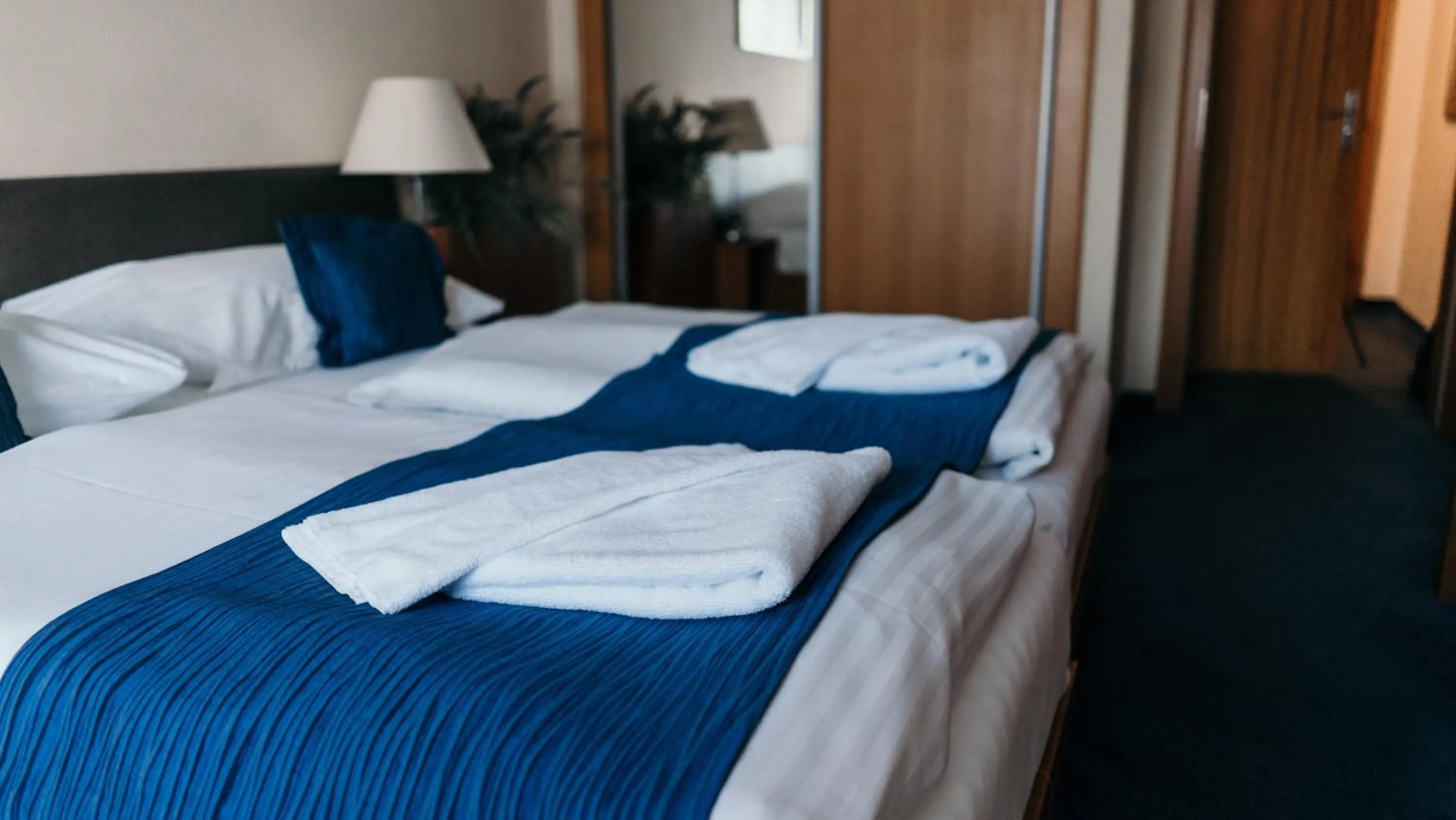 Bed in Hotel Theresia