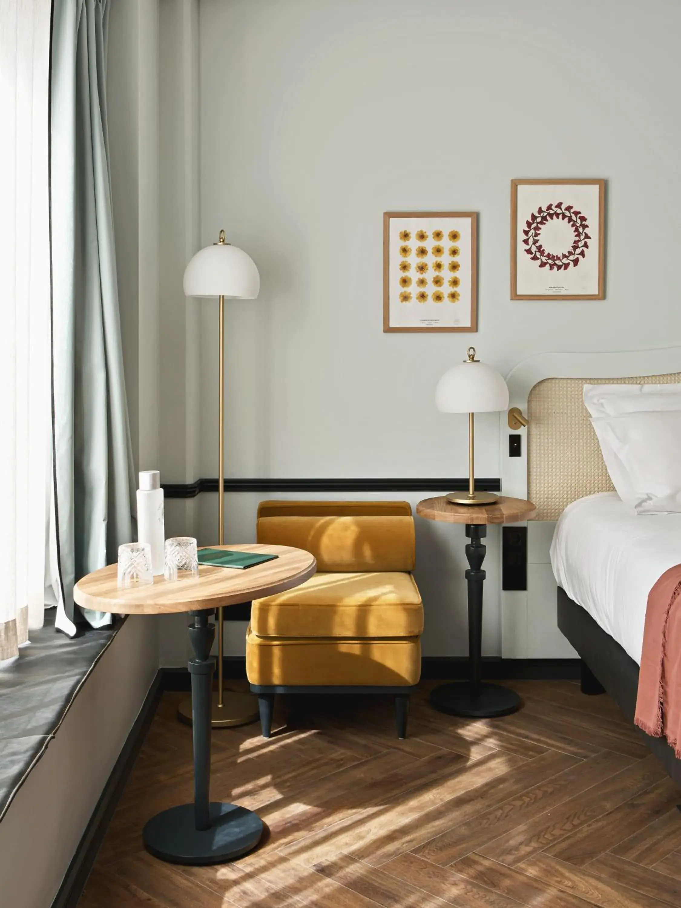 Bedroom, Bed in Hôtel Botaniste Bedroom, Bed in Hôtel Botaniste