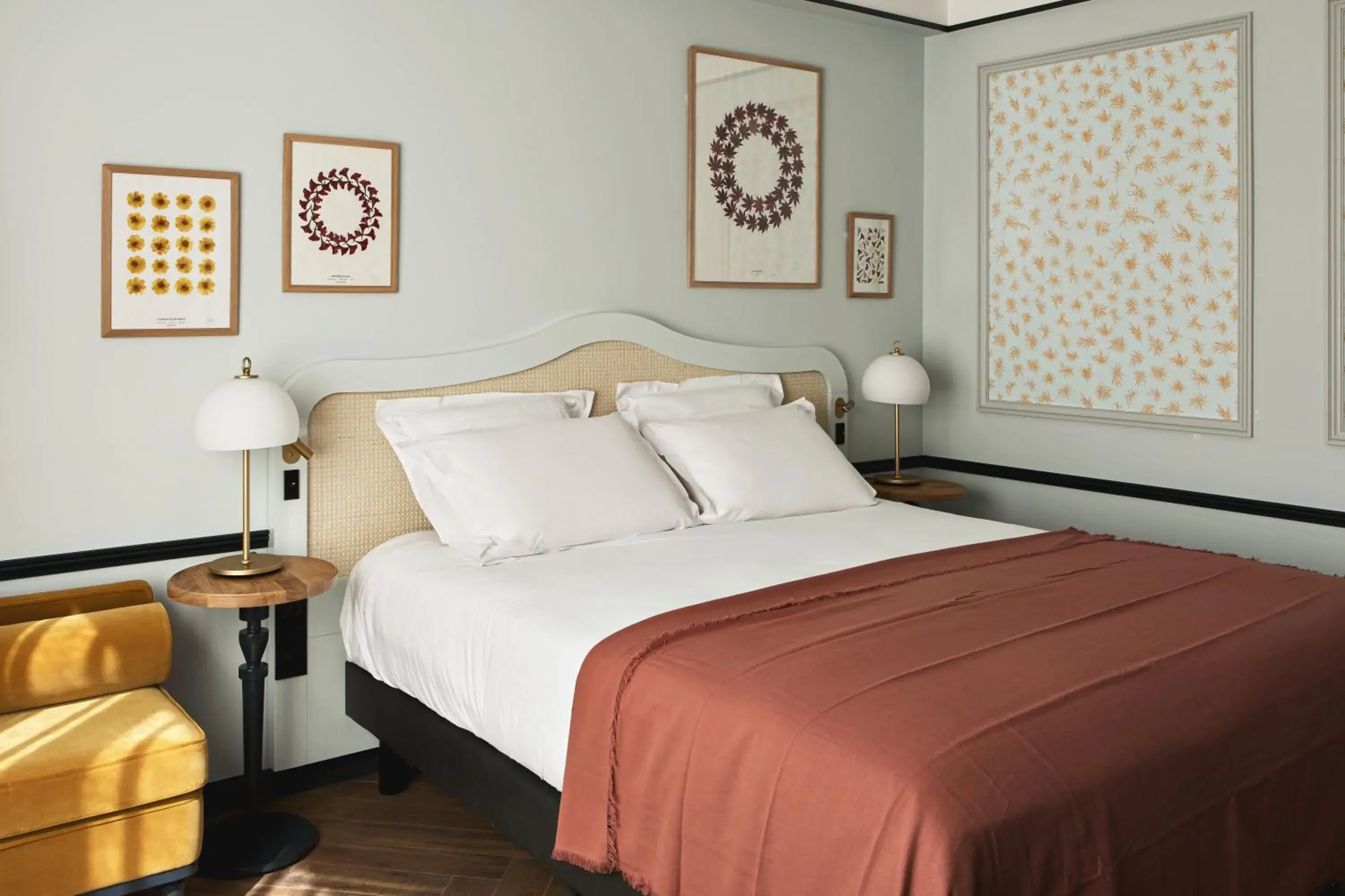 Photo of the whole room, Bed in Hôtel Botaniste Photo of the whole room, Bed in Hôtel Botaniste