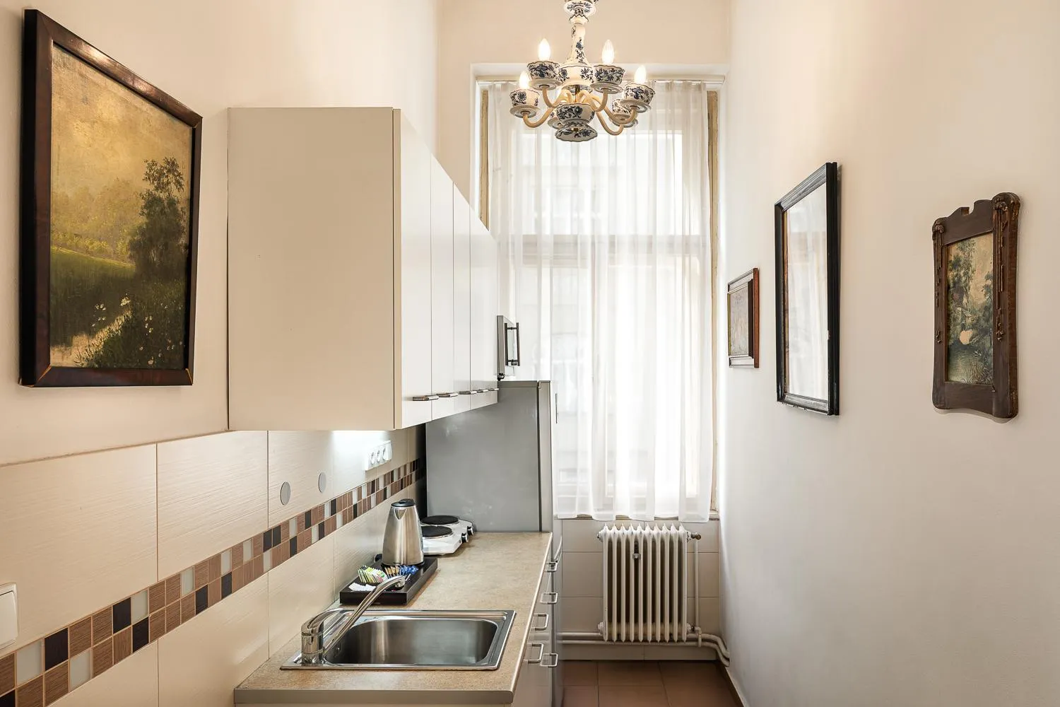 Kitchen or kitchenette in BHG Apartments Prague