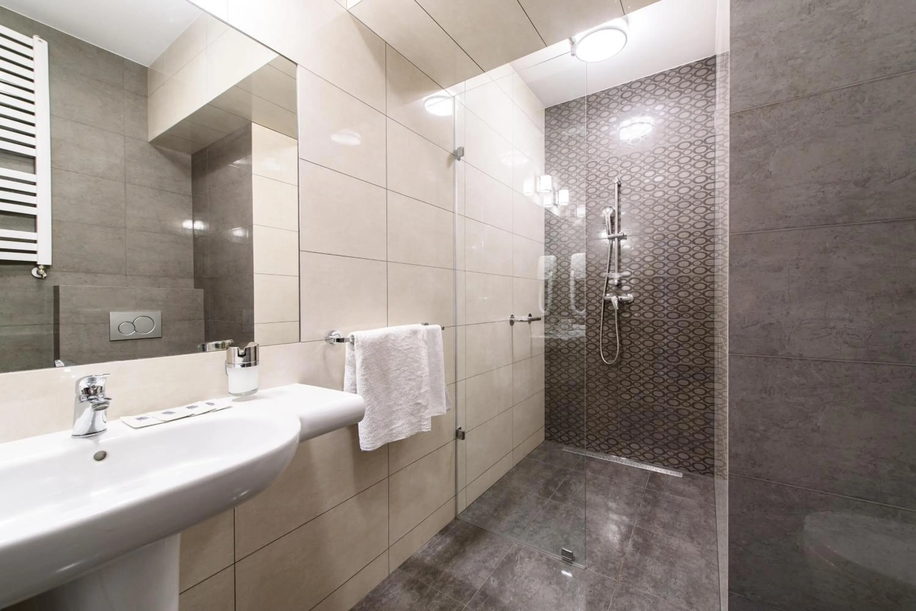 Shower in Hotel Nowy Dwór