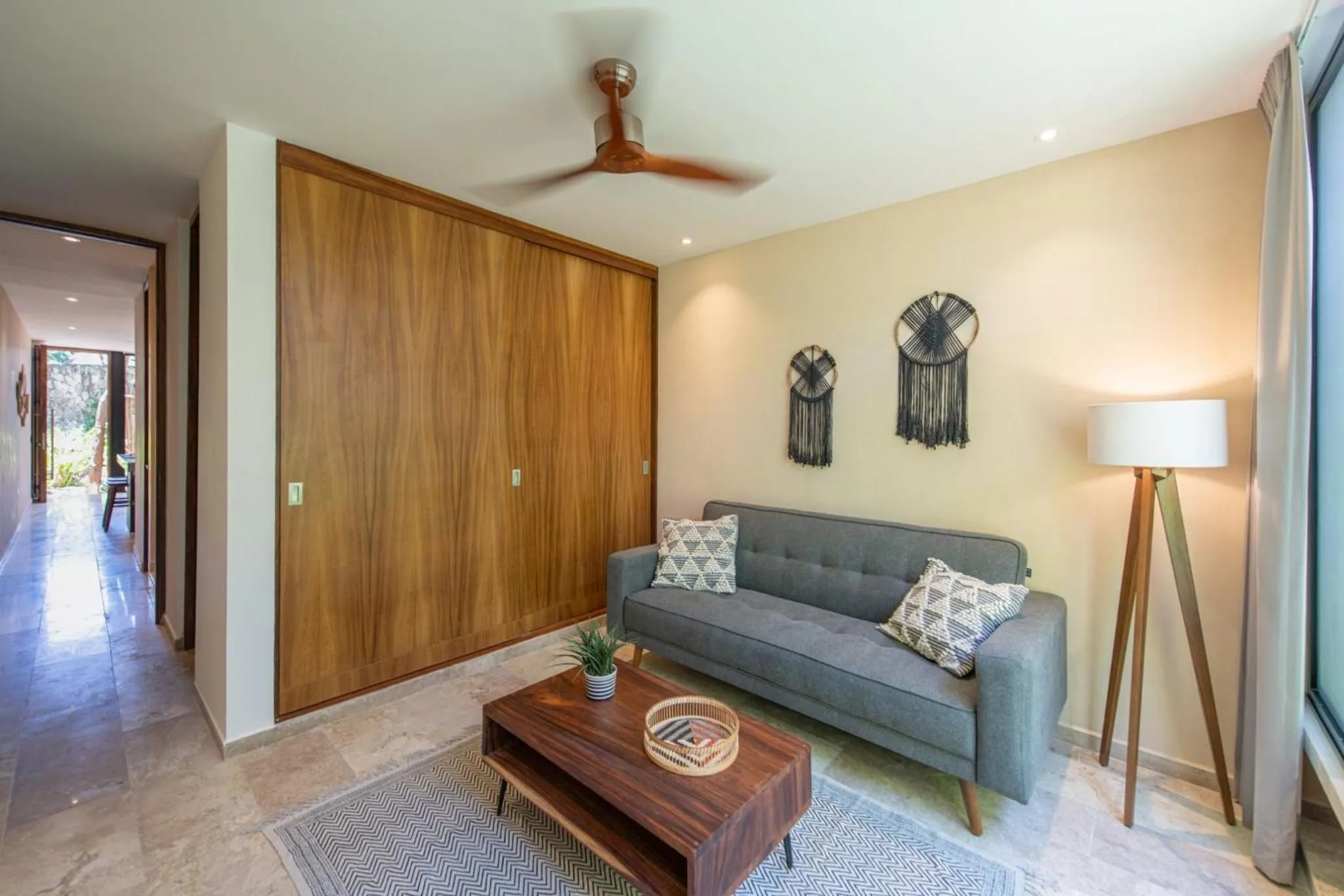 Living room in BIT Tulum Villas