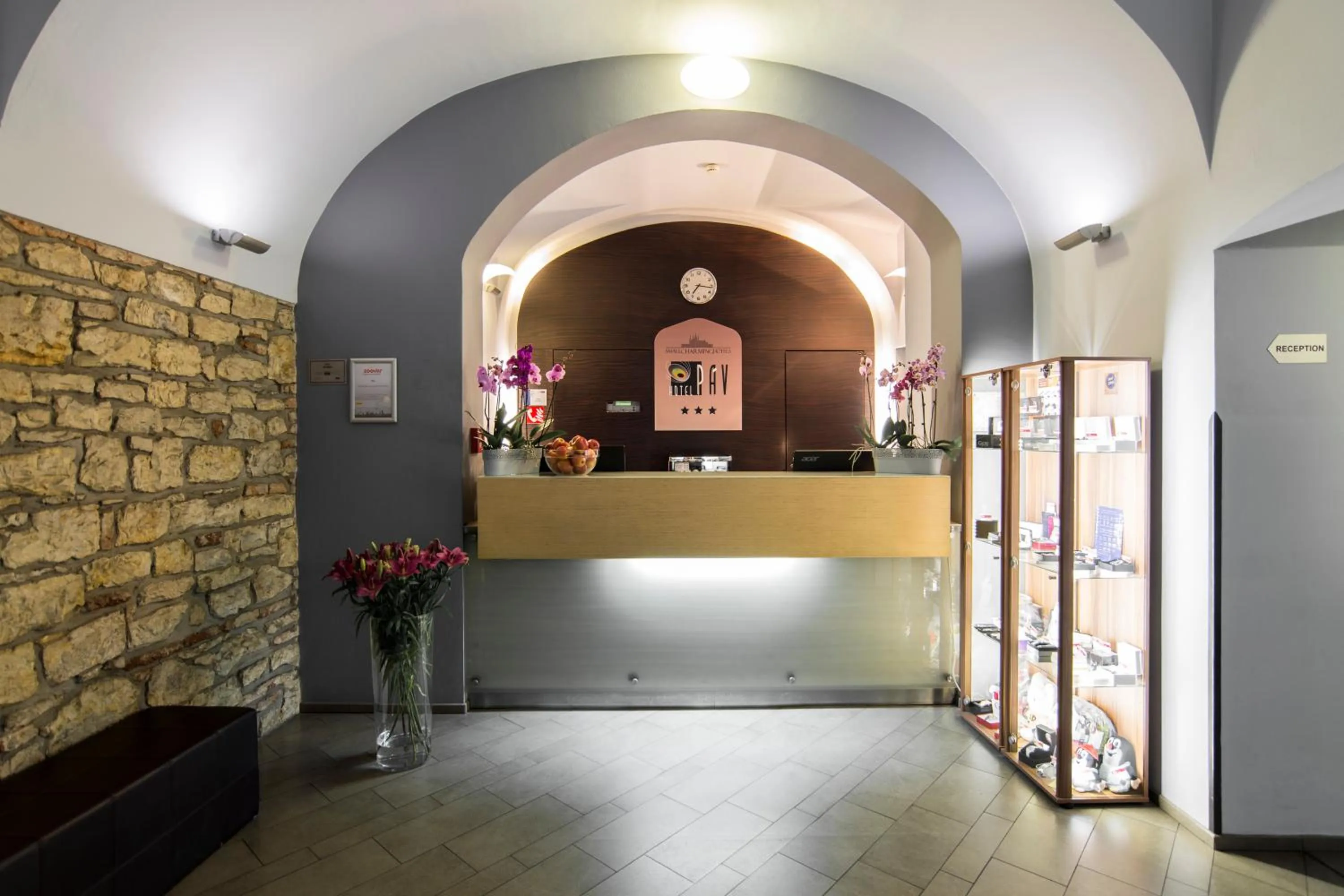 Lobby or reception in Hotel Páv