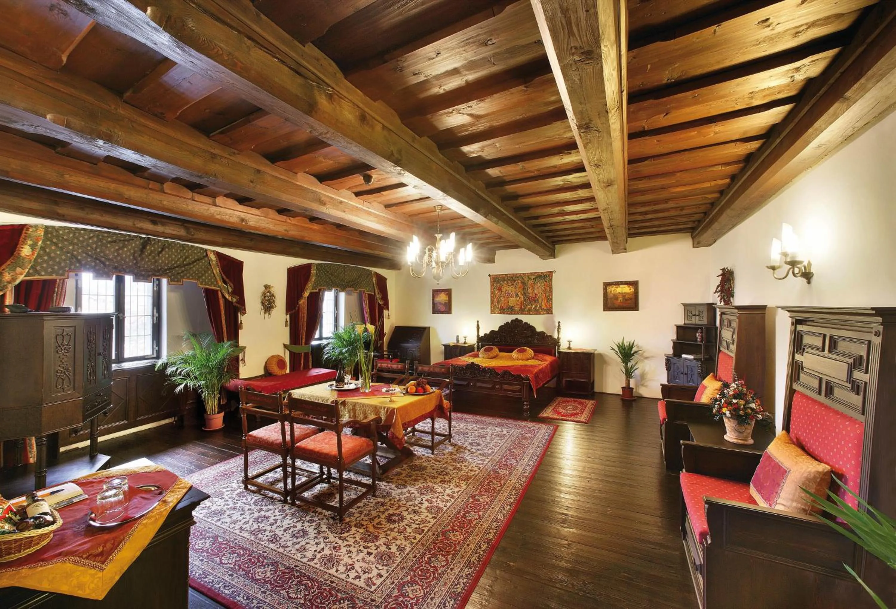 Bed in Hotel Ruze & Wellness