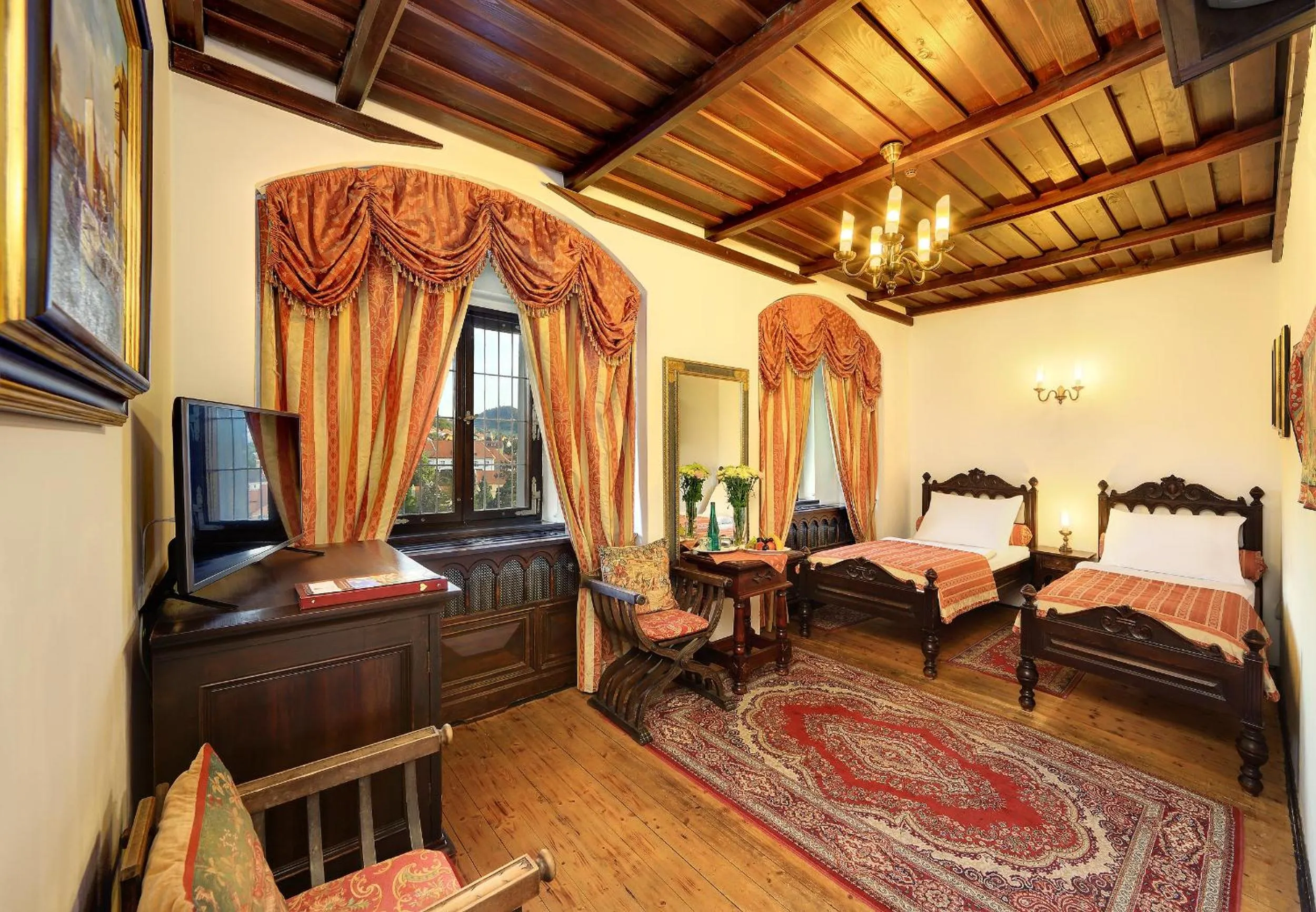 Bed in Hotel Ruze & Wellness