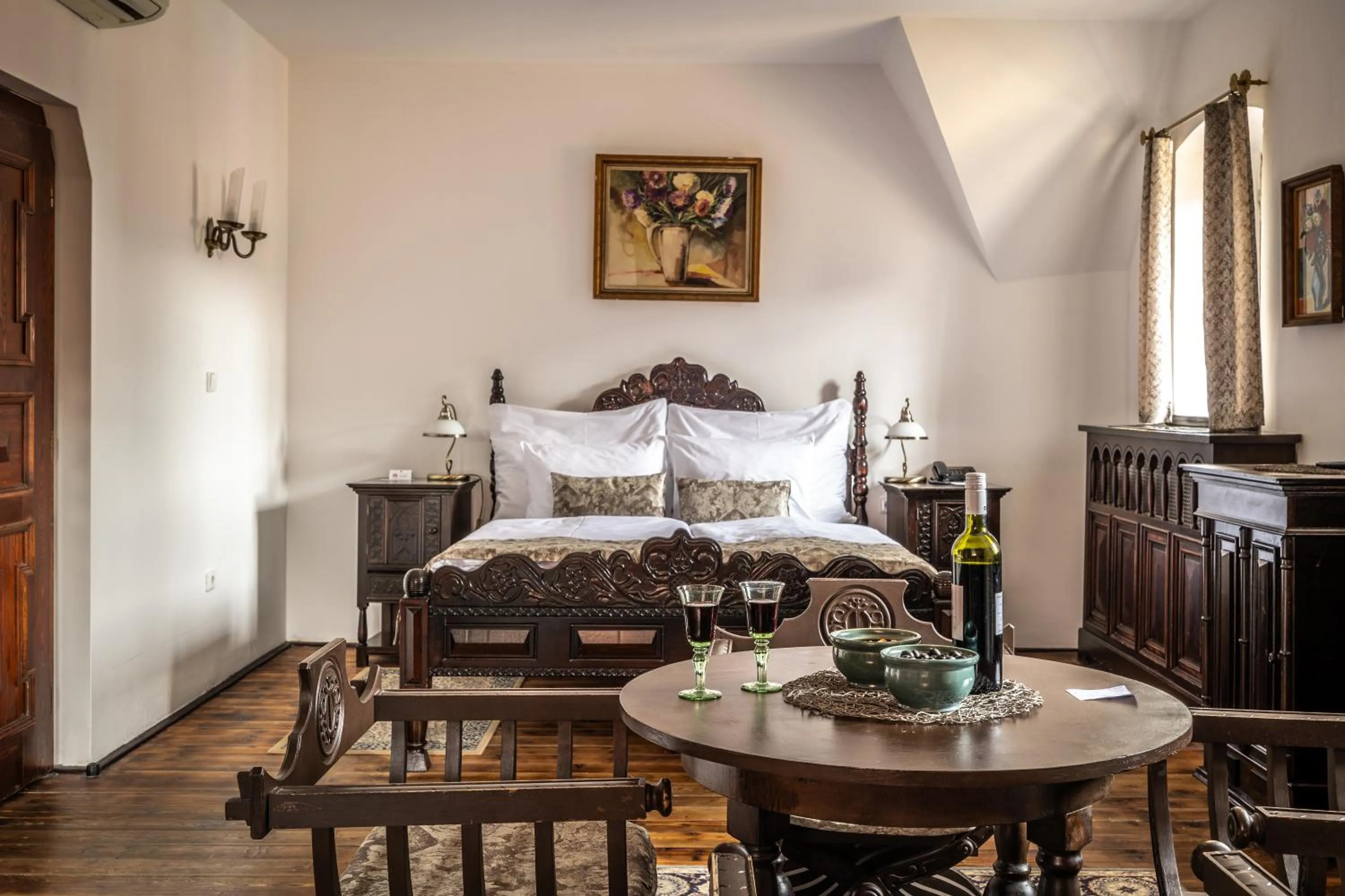 Bed in Hotel Ruze & Wellness