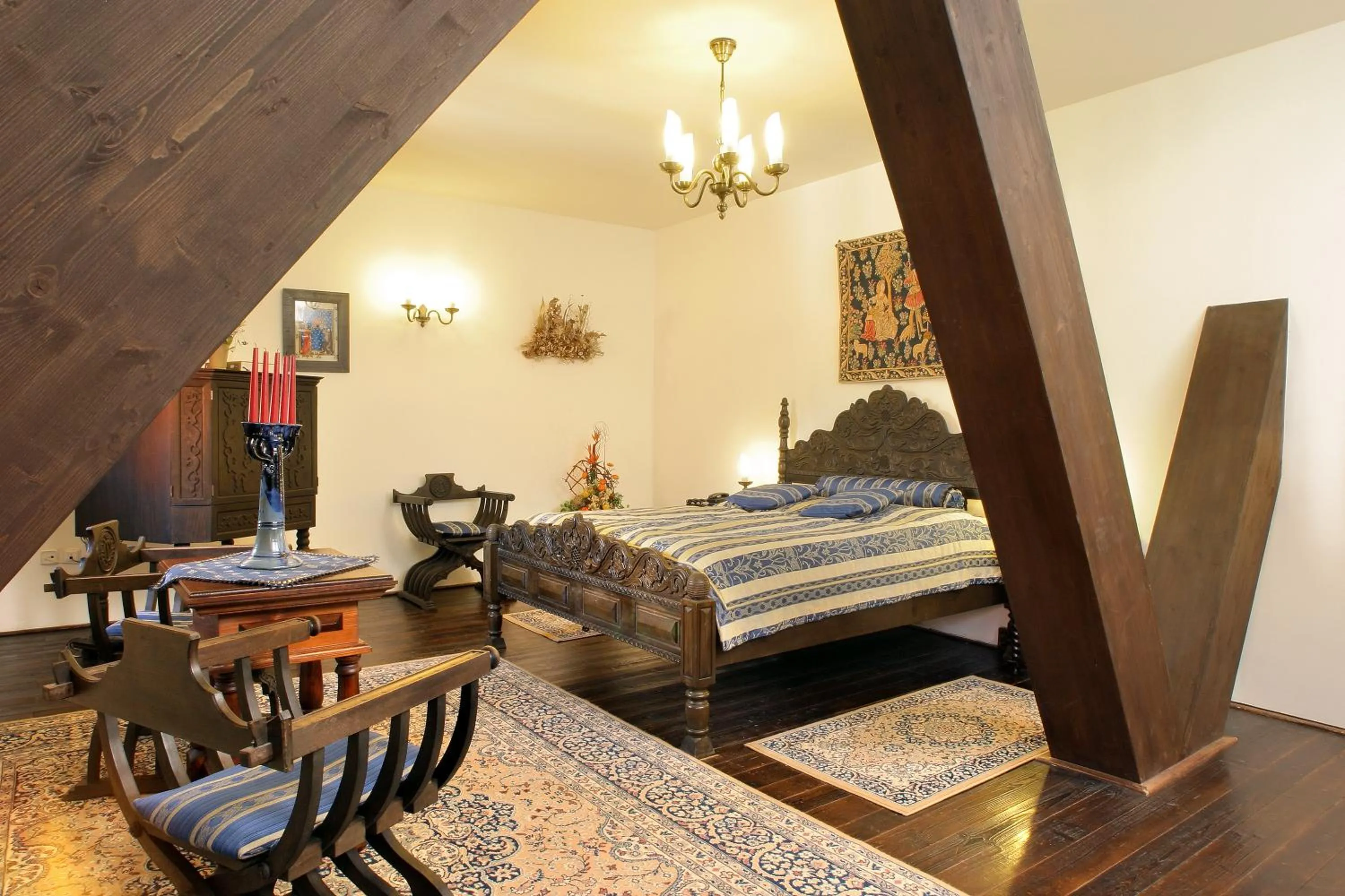 Bed in Hotel Ruze & Wellness