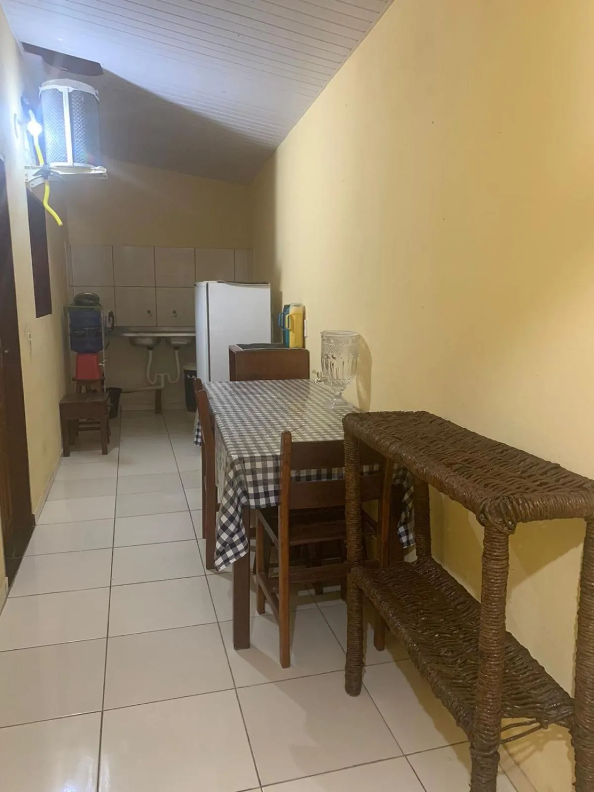 Kitchen or kitchenette in Pousada do Ary