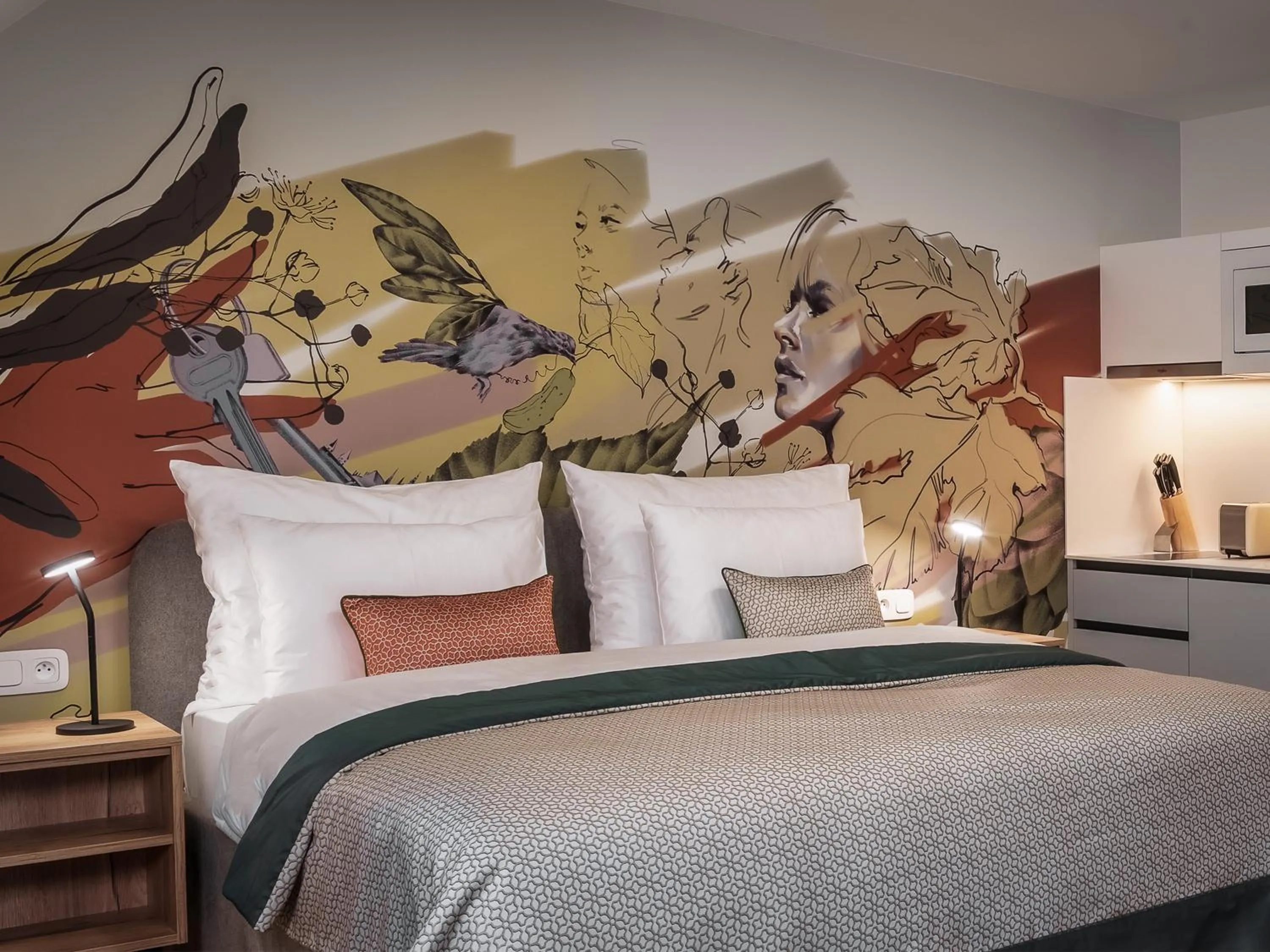 Bed in The Botanist by Adrez