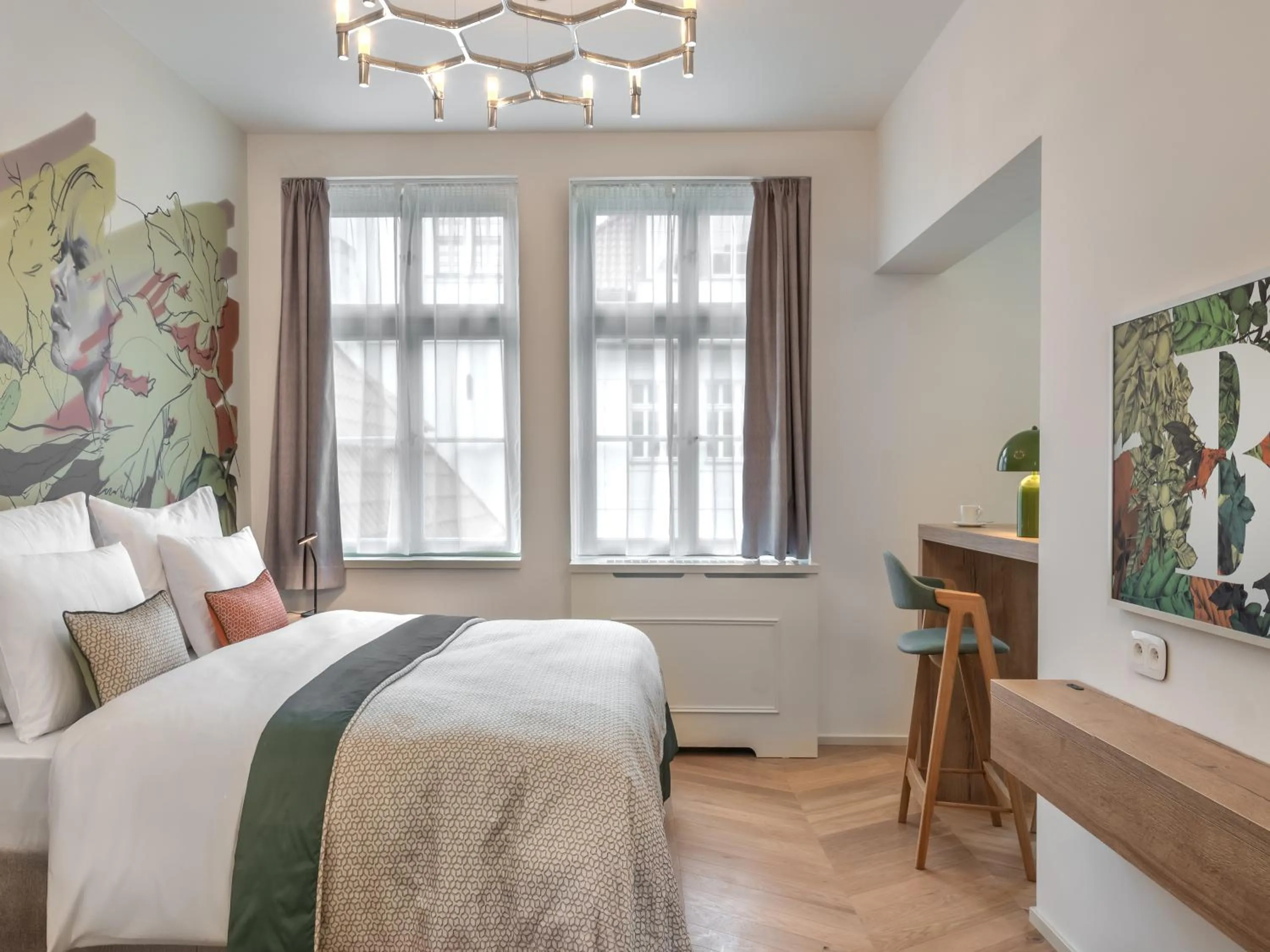 Bedroom, Bed in The Botanist by Adrez