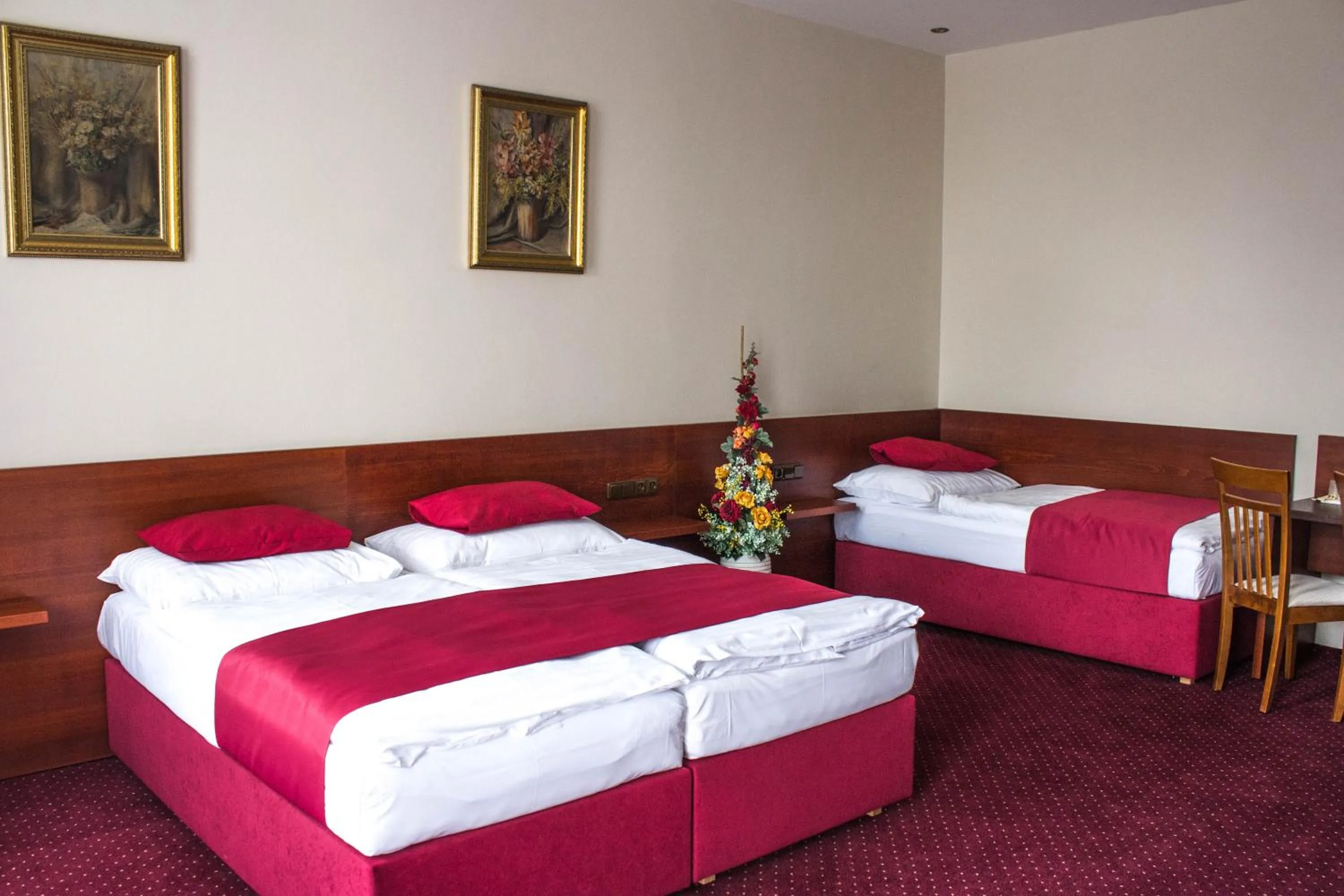 Bed in Hotel Continental