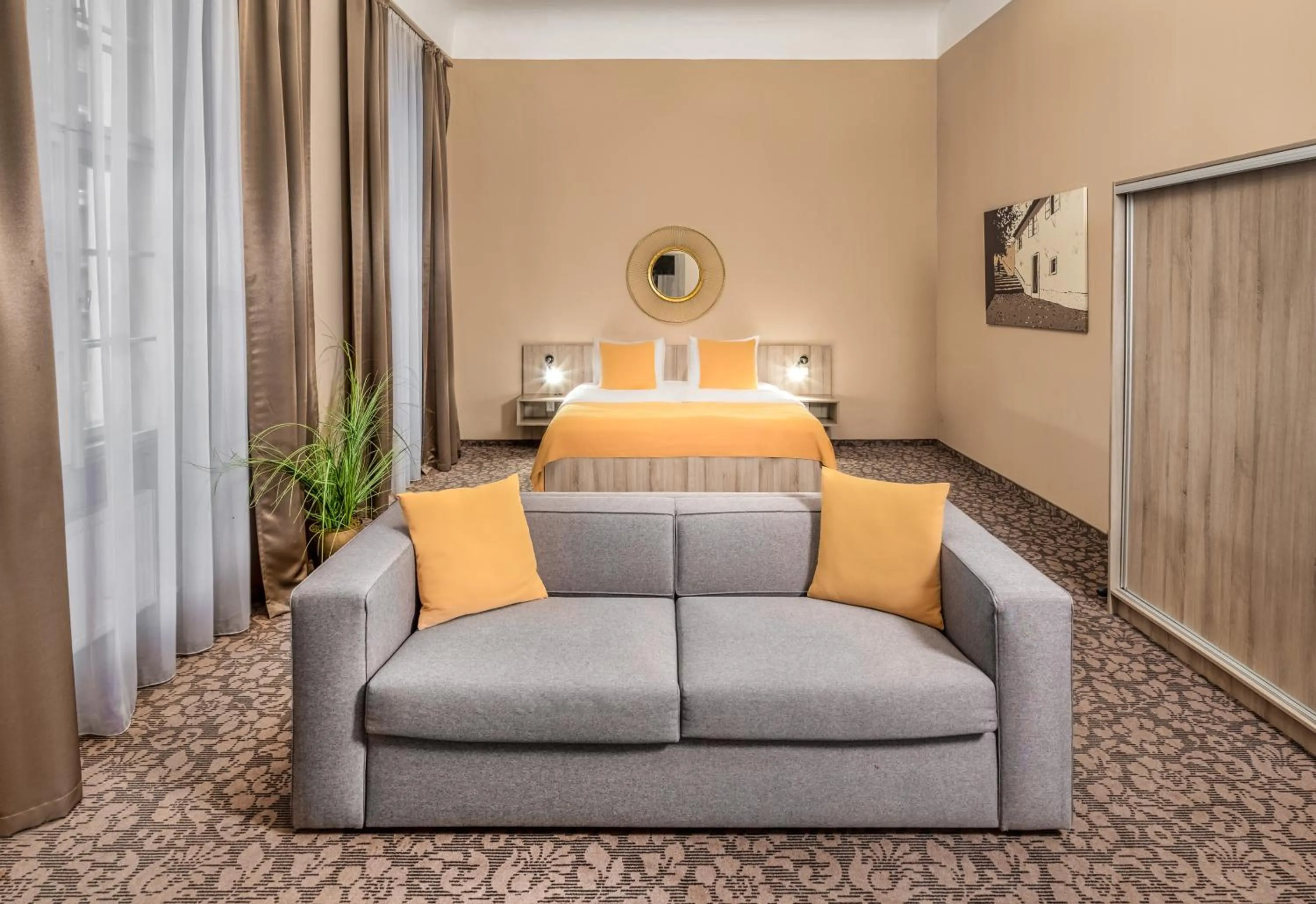 Bed in Hotel "Palác U Kočků" by Adrez, Palace At the Cats