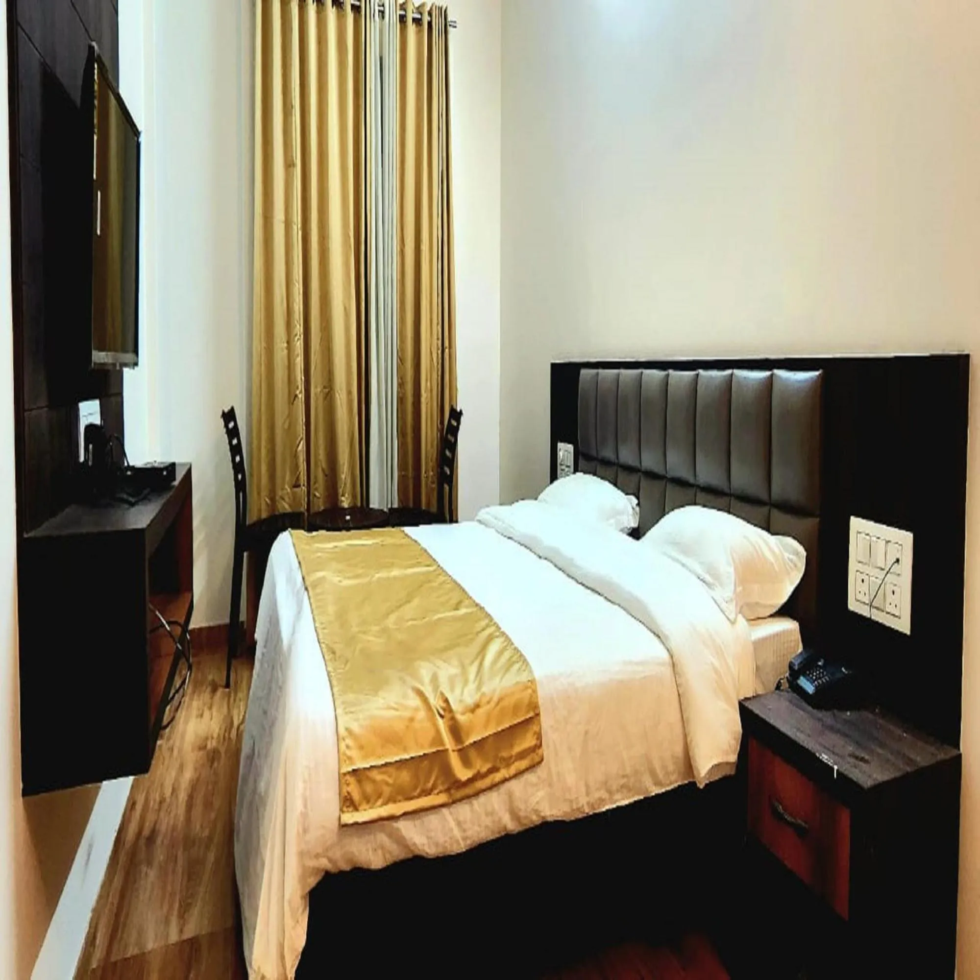 Photo of the whole room, Bed in Hotel Shiv Sangram