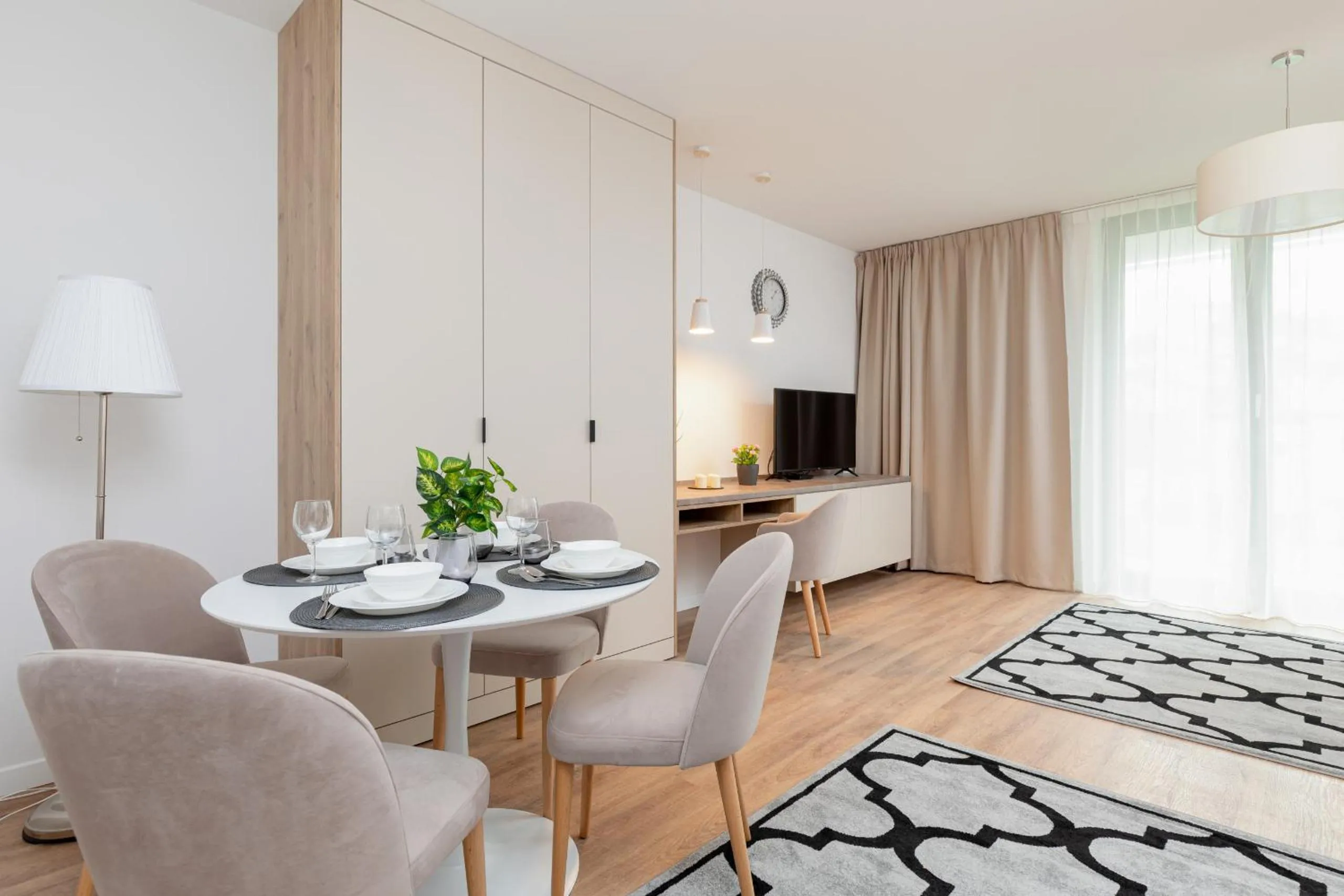Seating area in Apartamenty Jantaris by Noclegi Renters