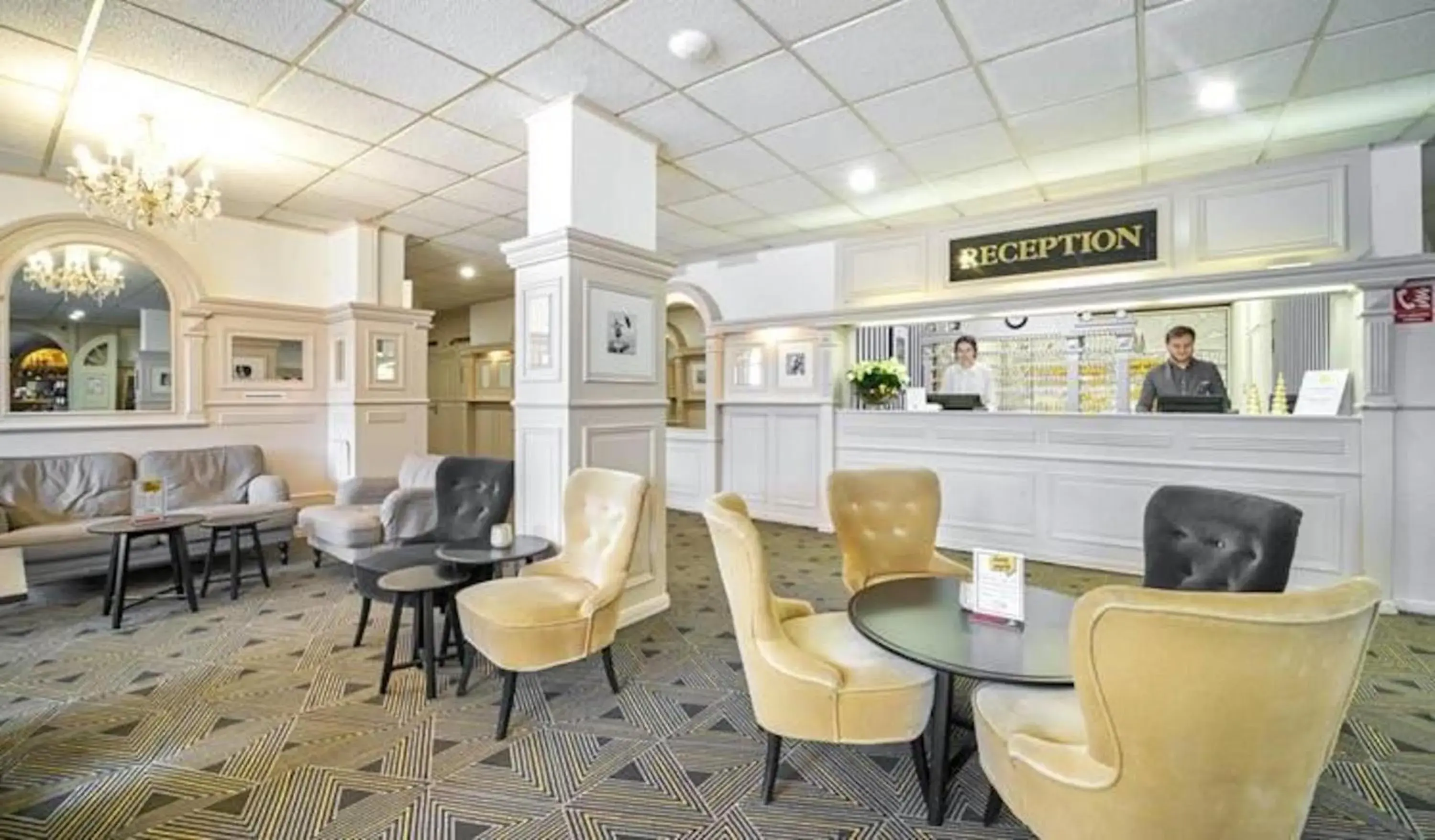 Lobby or reception in Hotel Uno Prague Lobby or reception in Hotel Uno Prague