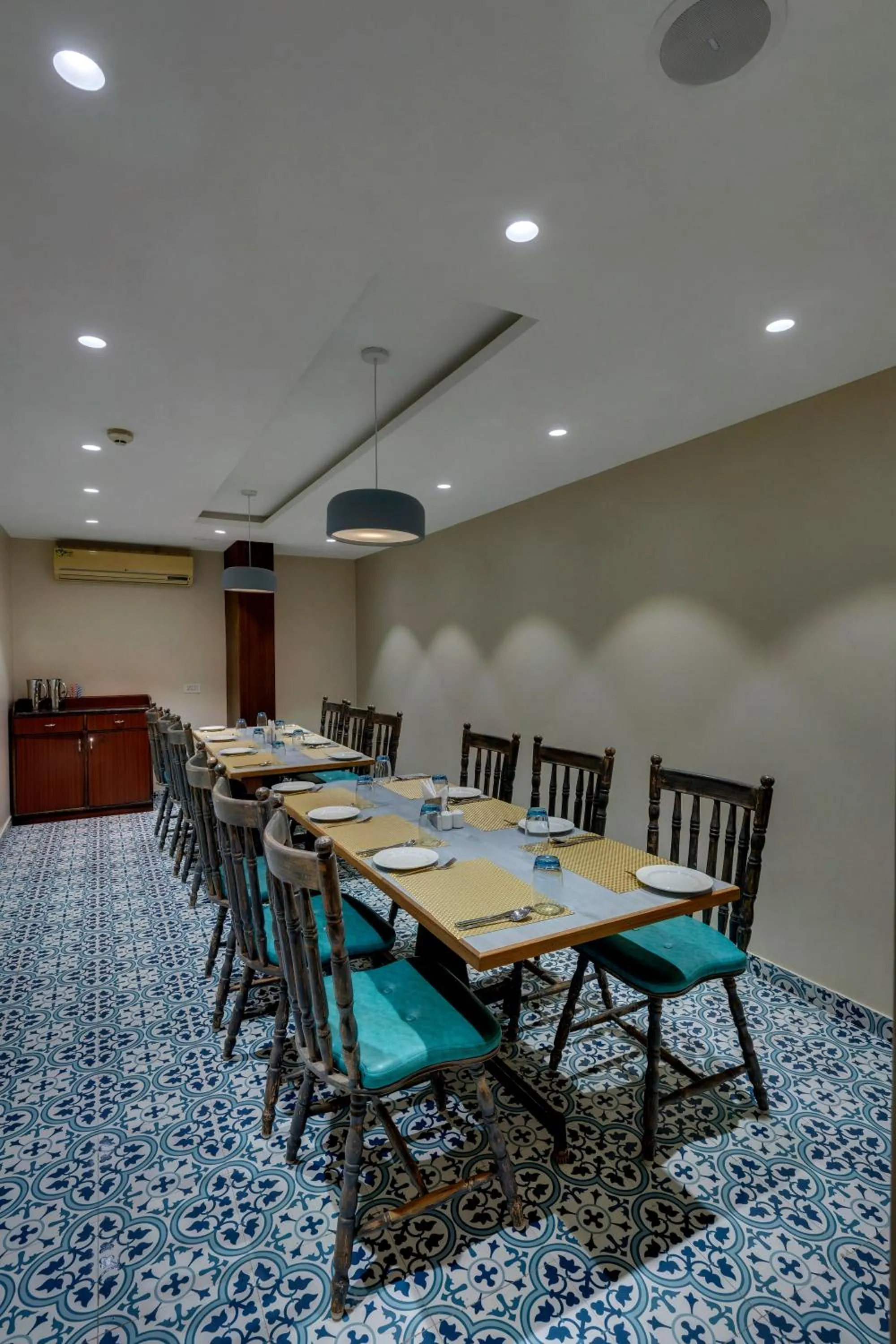Dining area in The Fern Residency Hubballi