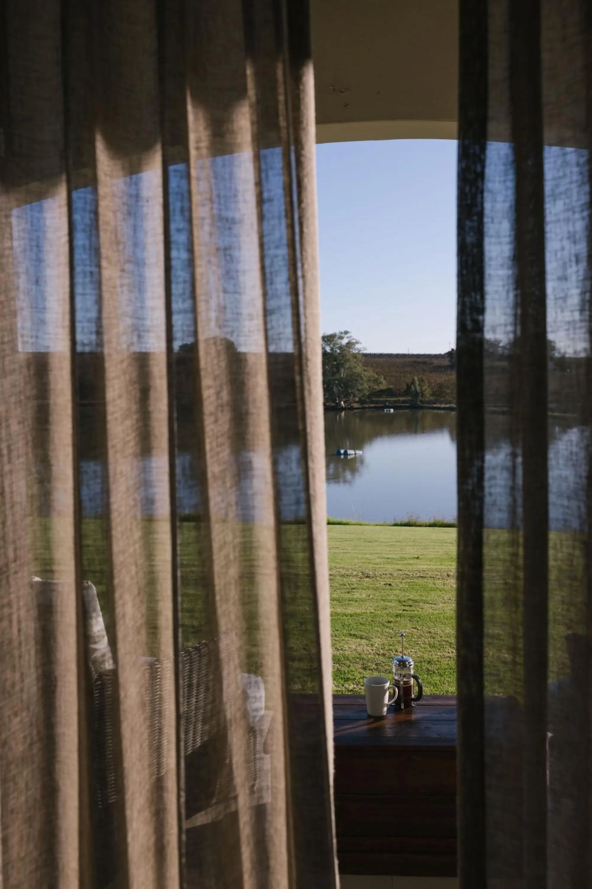 Lake view in Under Oaks Guesthouse