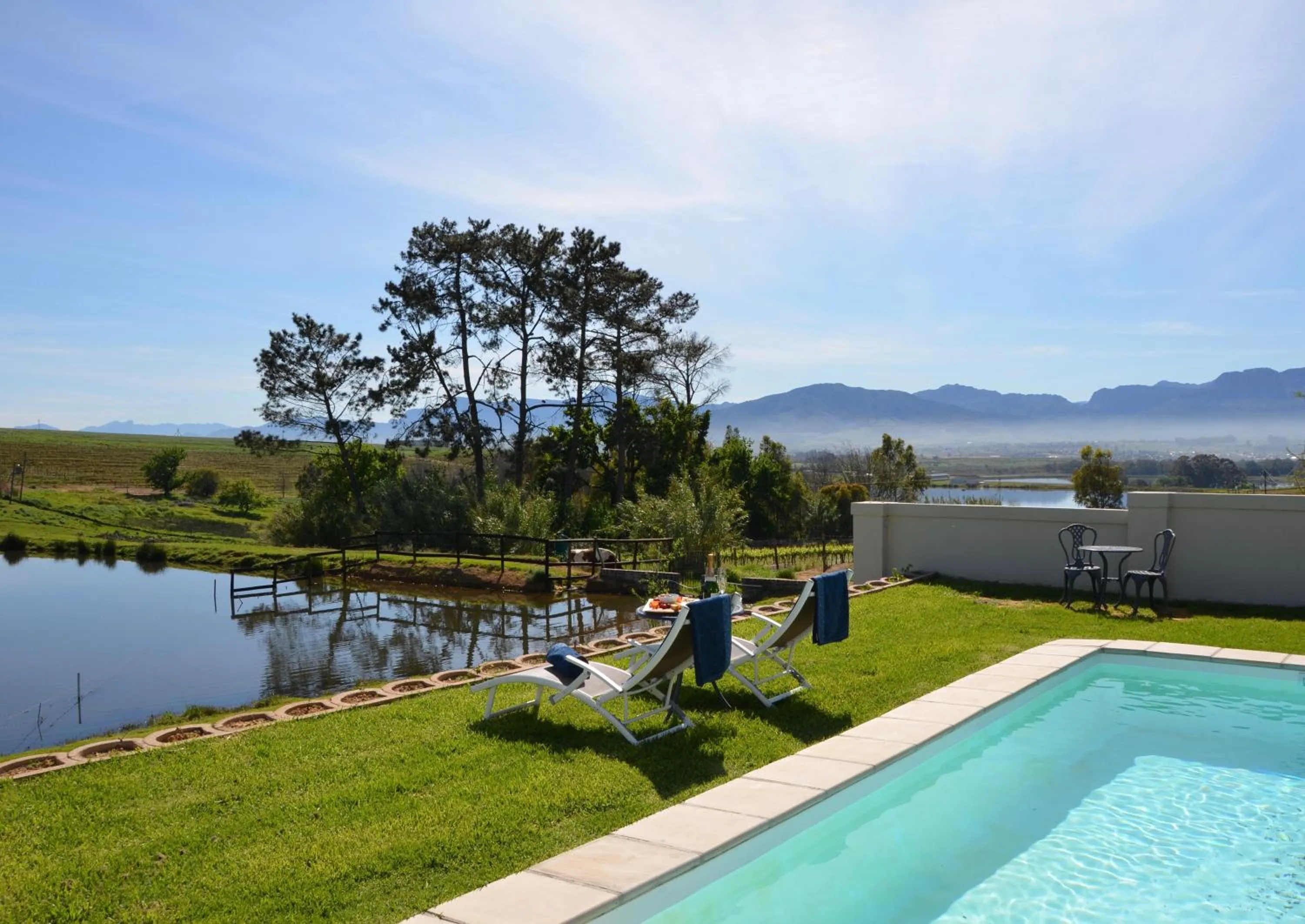 Swimming pool in Under Oaks Guesthouse