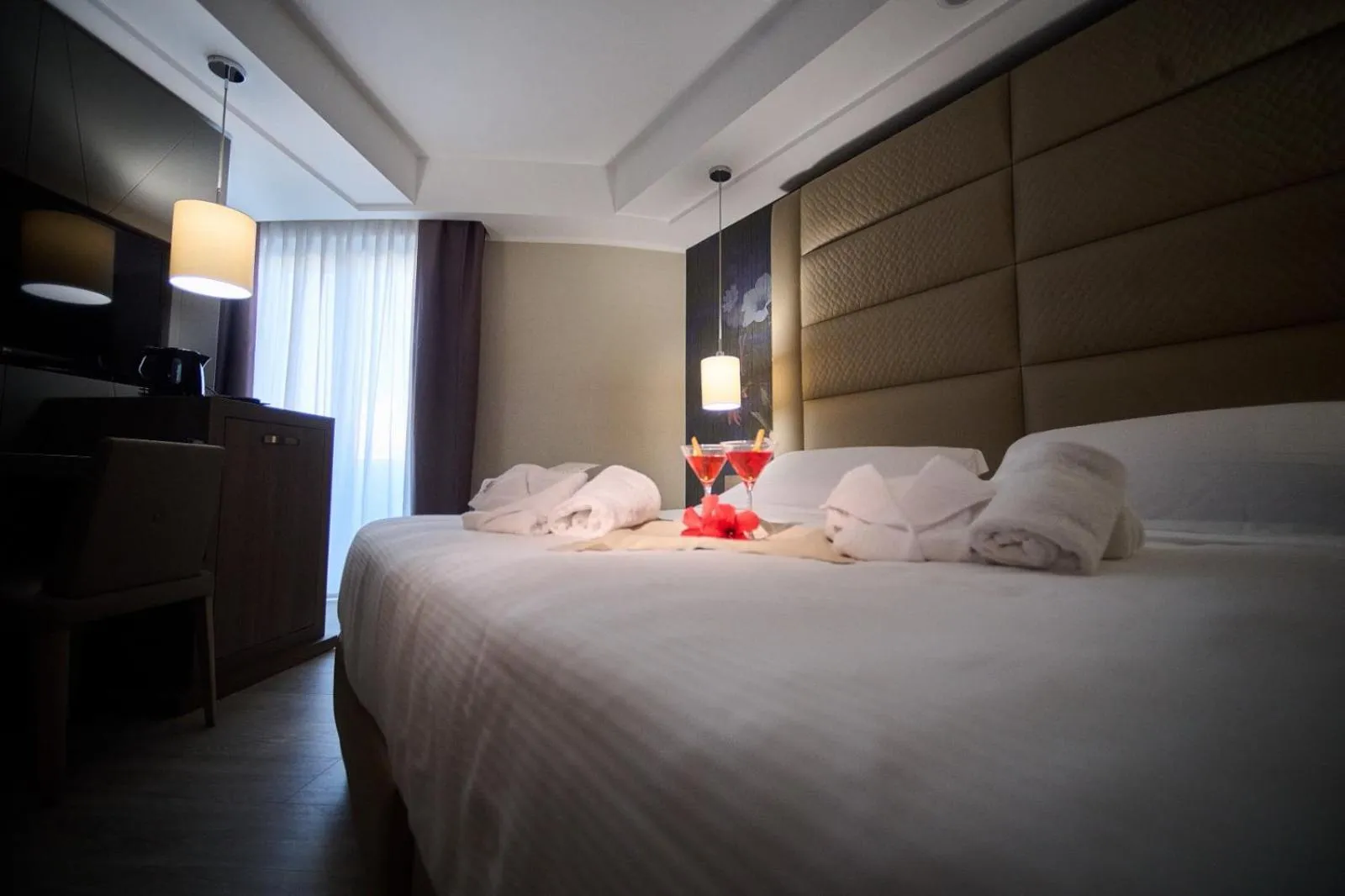 Bed in PARK HOTEL LE DUNE DI GIOVINO