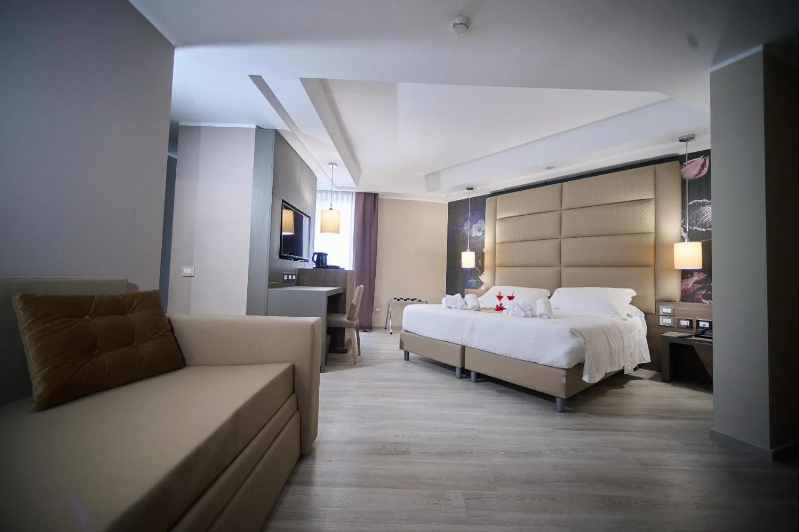 Bed in PARK HOTEL LE DUNE DI GIOVINO