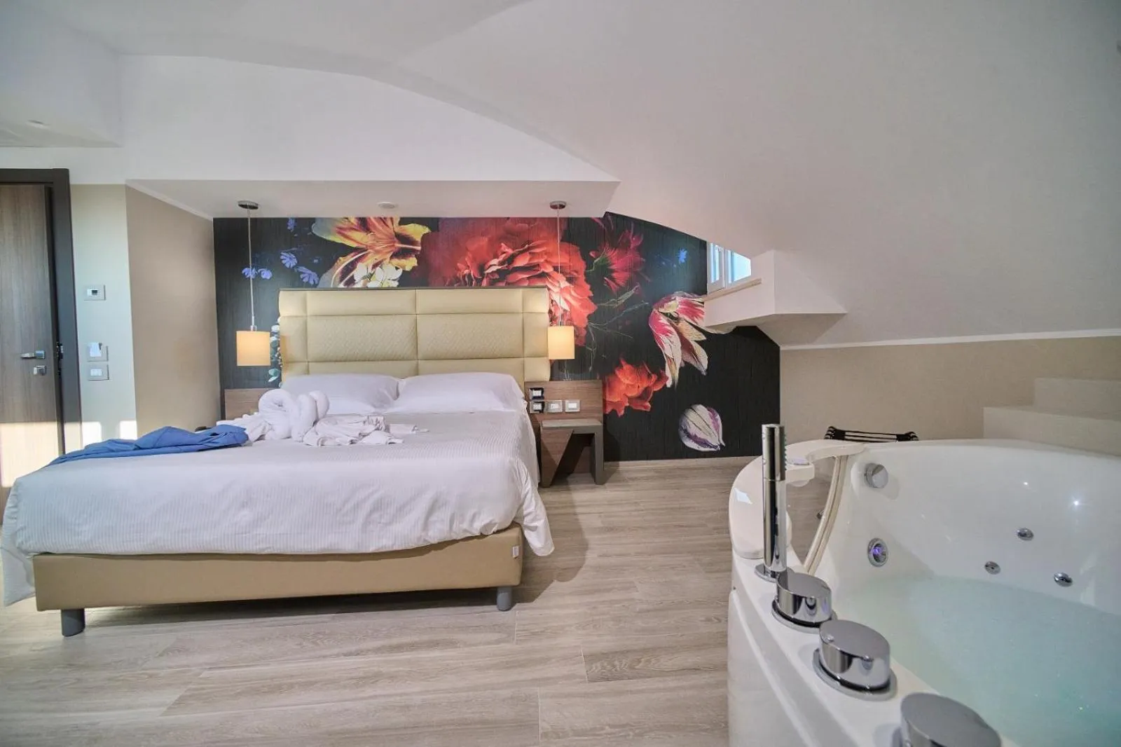 Bed in PARK HOTEL LE DUNE DI GIOVINO