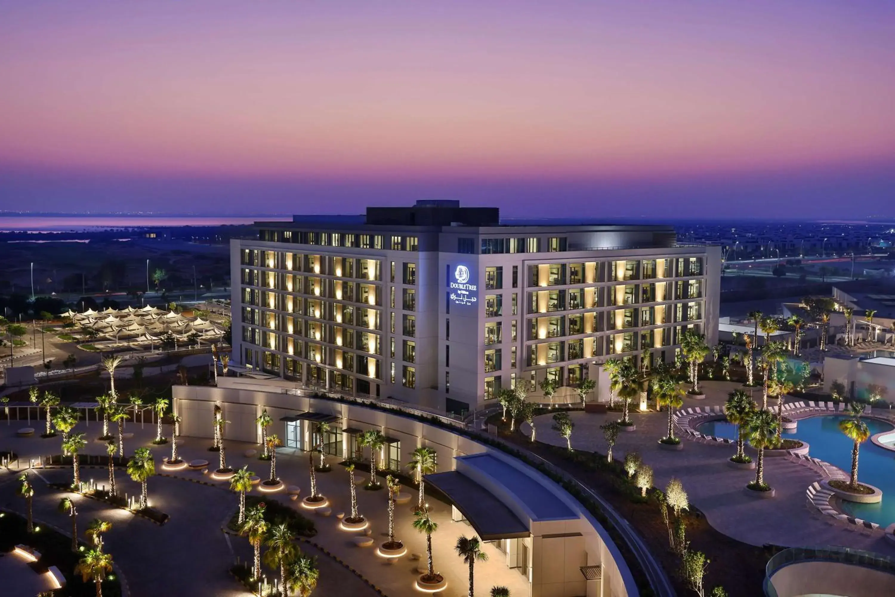Property building in Doubletree By Hilton Abu Dhabi Yas Island Residences Property building in Doubletree By Hilton Abu Dhabi Yas Island Residences
