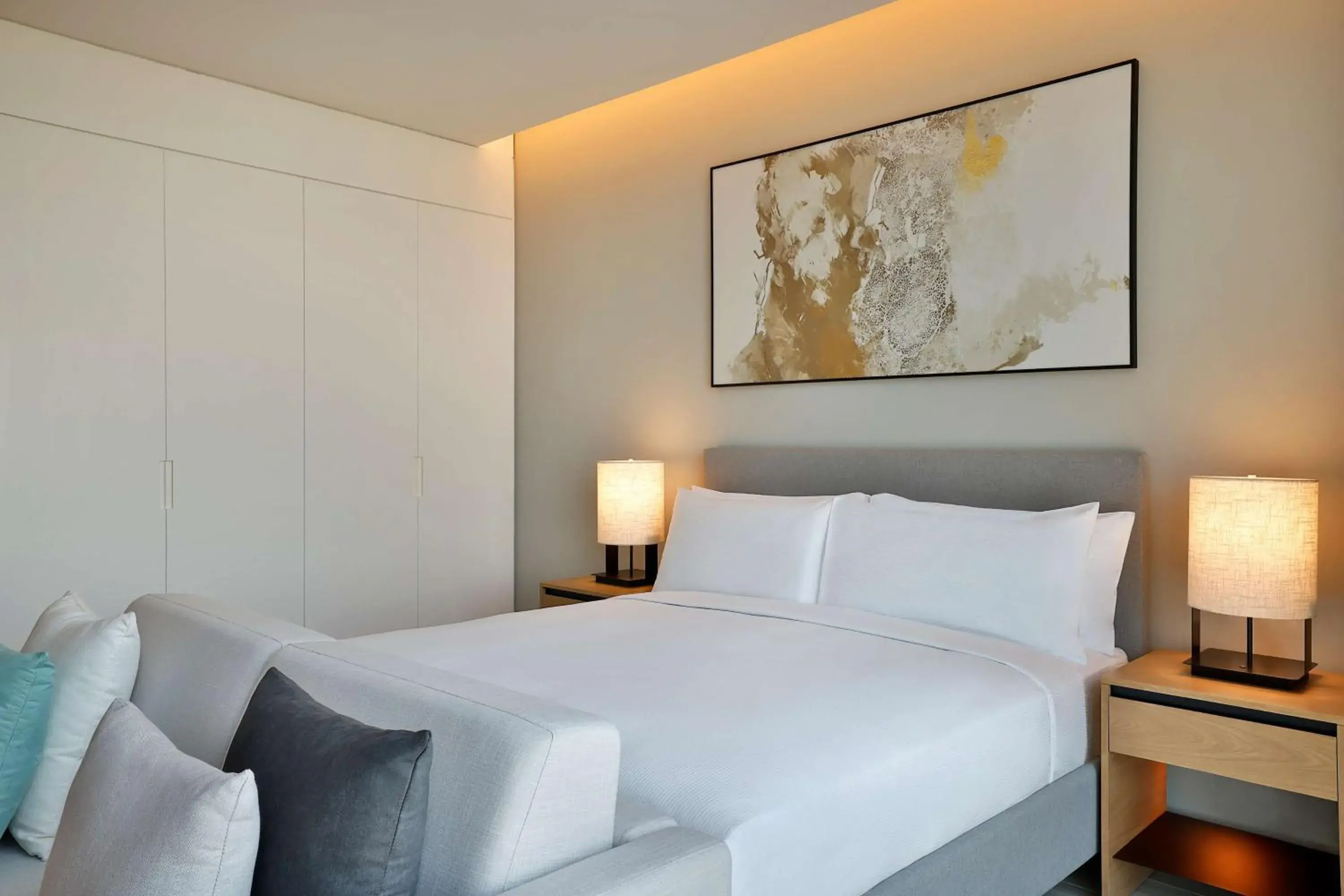 Bedroom, Bed in Doubletree By Hilton Abu Dhabi Yas Island Residences Bedroom, Bed in Doubletree By Hilton Abu Dhabi Yas Island Residences