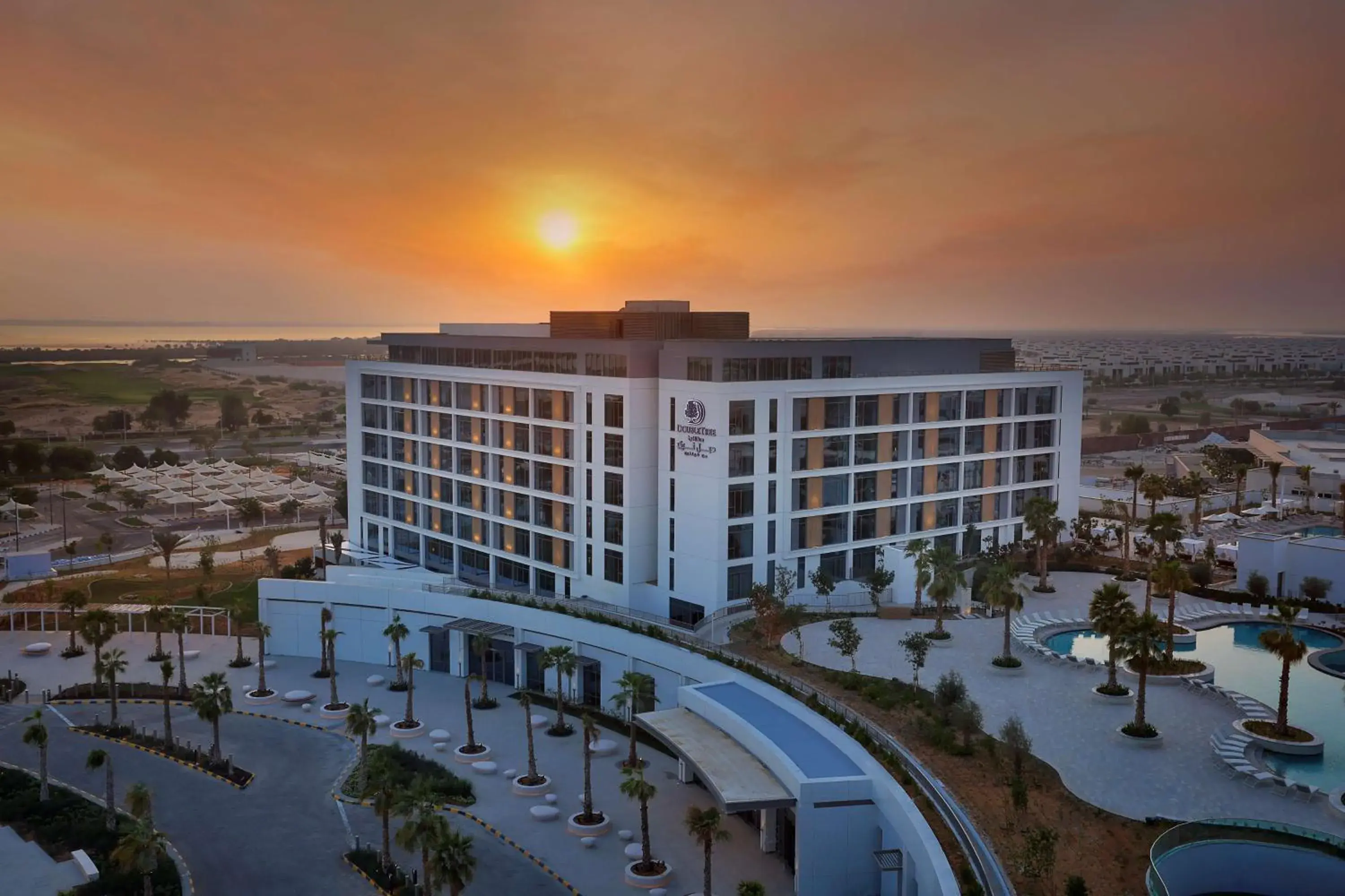 Property building in Doubletree By Hilton Abu Dhabi Yas Island Residences Property building in Doubletree By Hilton Abu Dhabi Yas Island Residences