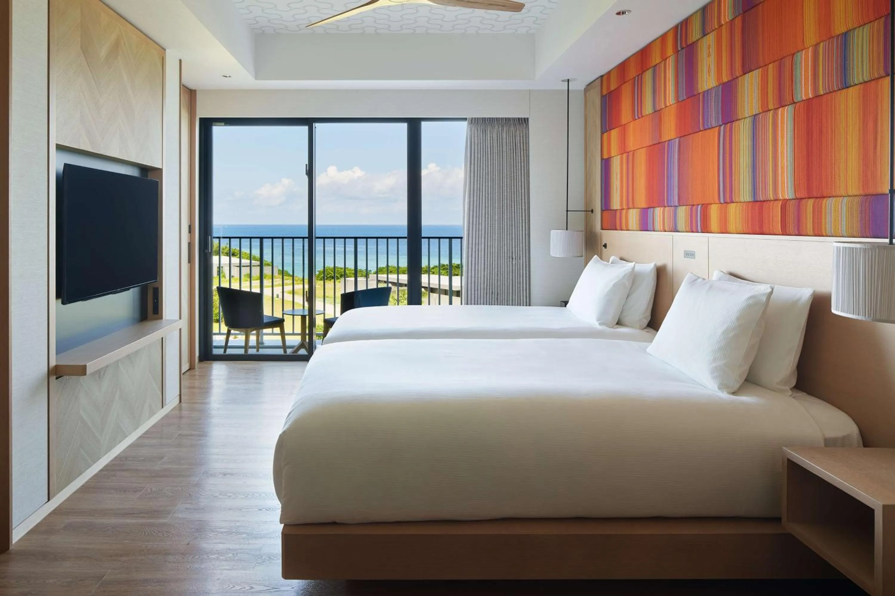 Bedroom, Bed in Hilton Club The Beach Resort Sesoko