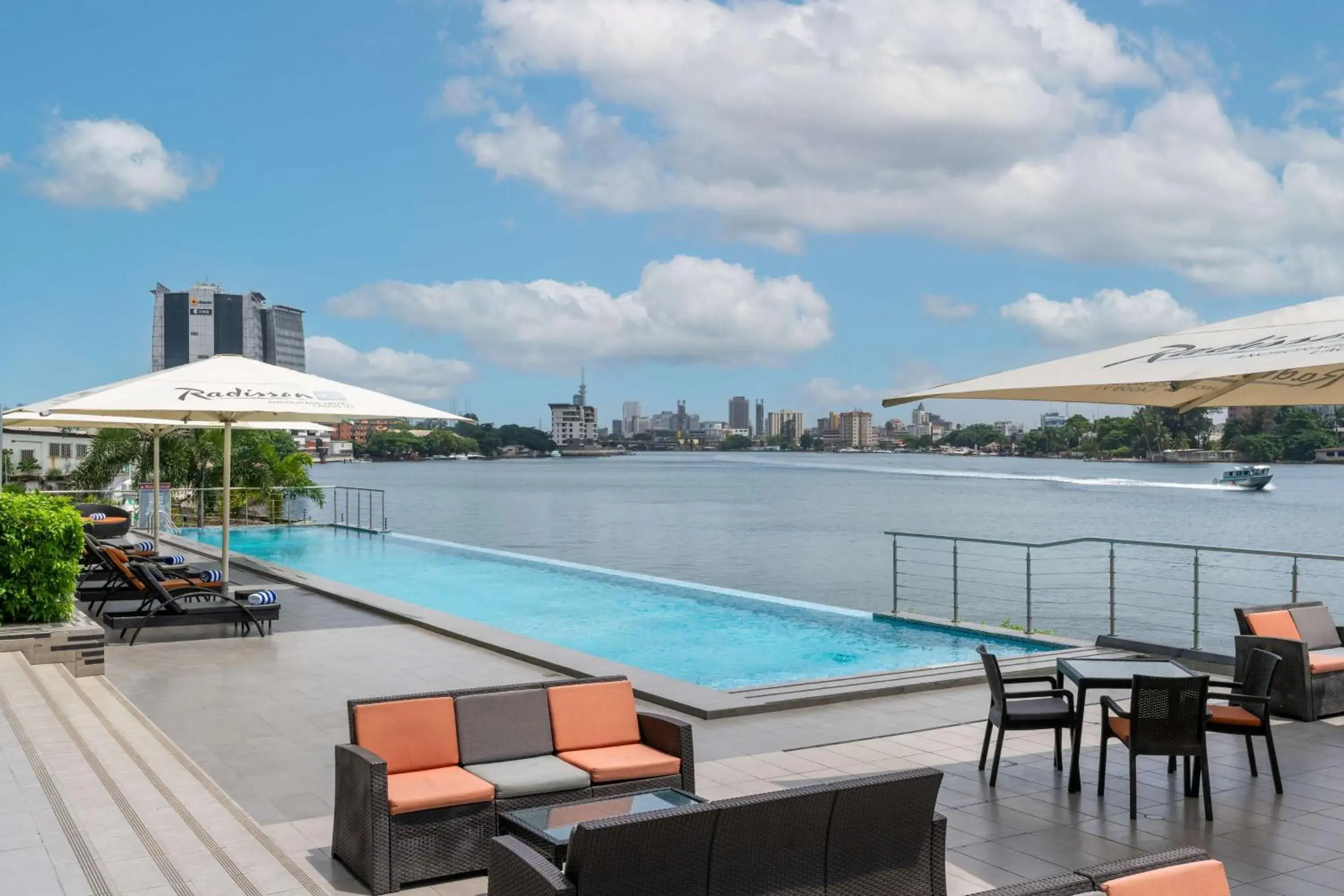 Pool view in Radisson Blu Anchorage Hotel Pool view in Radisson Blu Anchorage Hotel